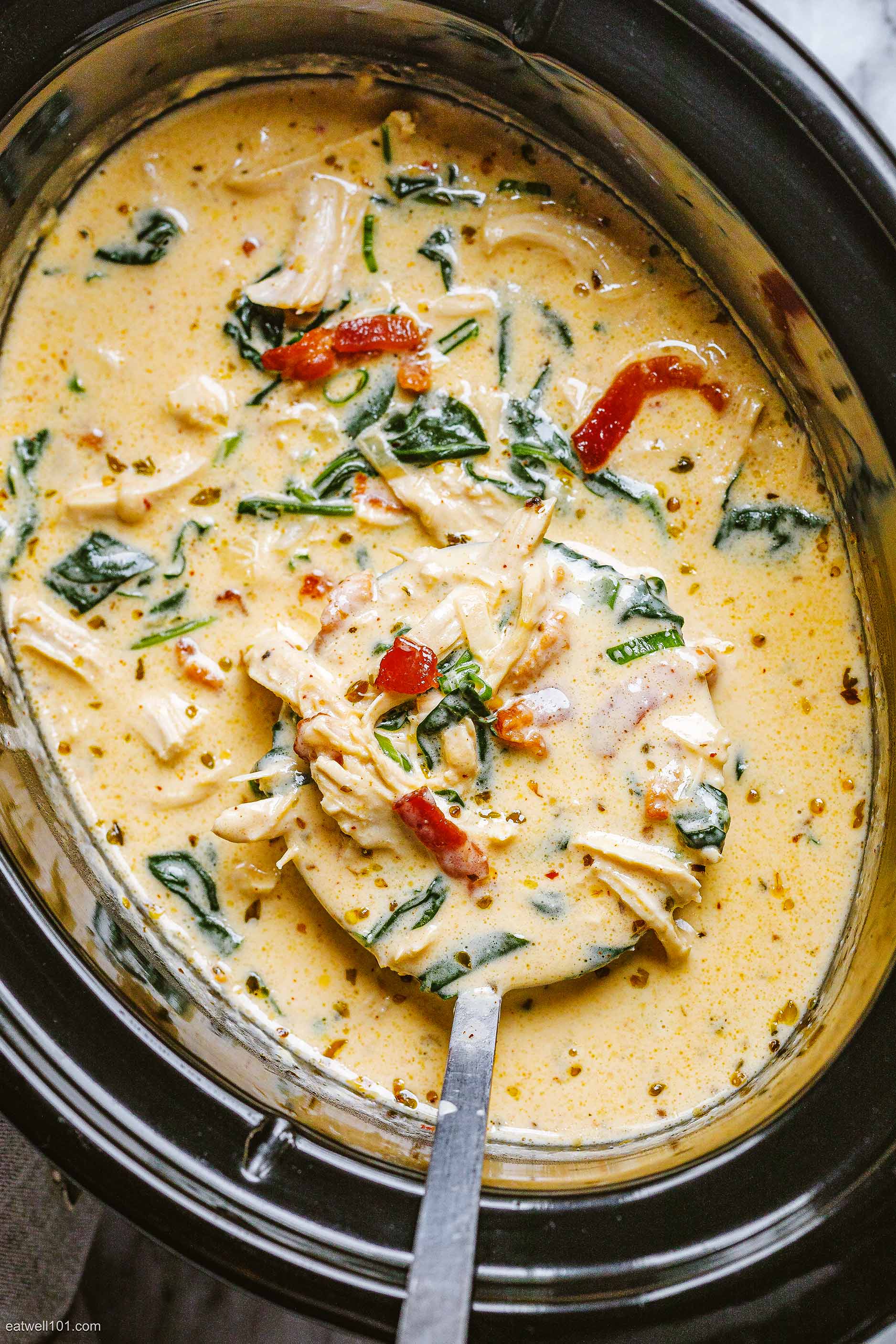 Slow Cooker Cream Cheese Crack Chicken Soup 1