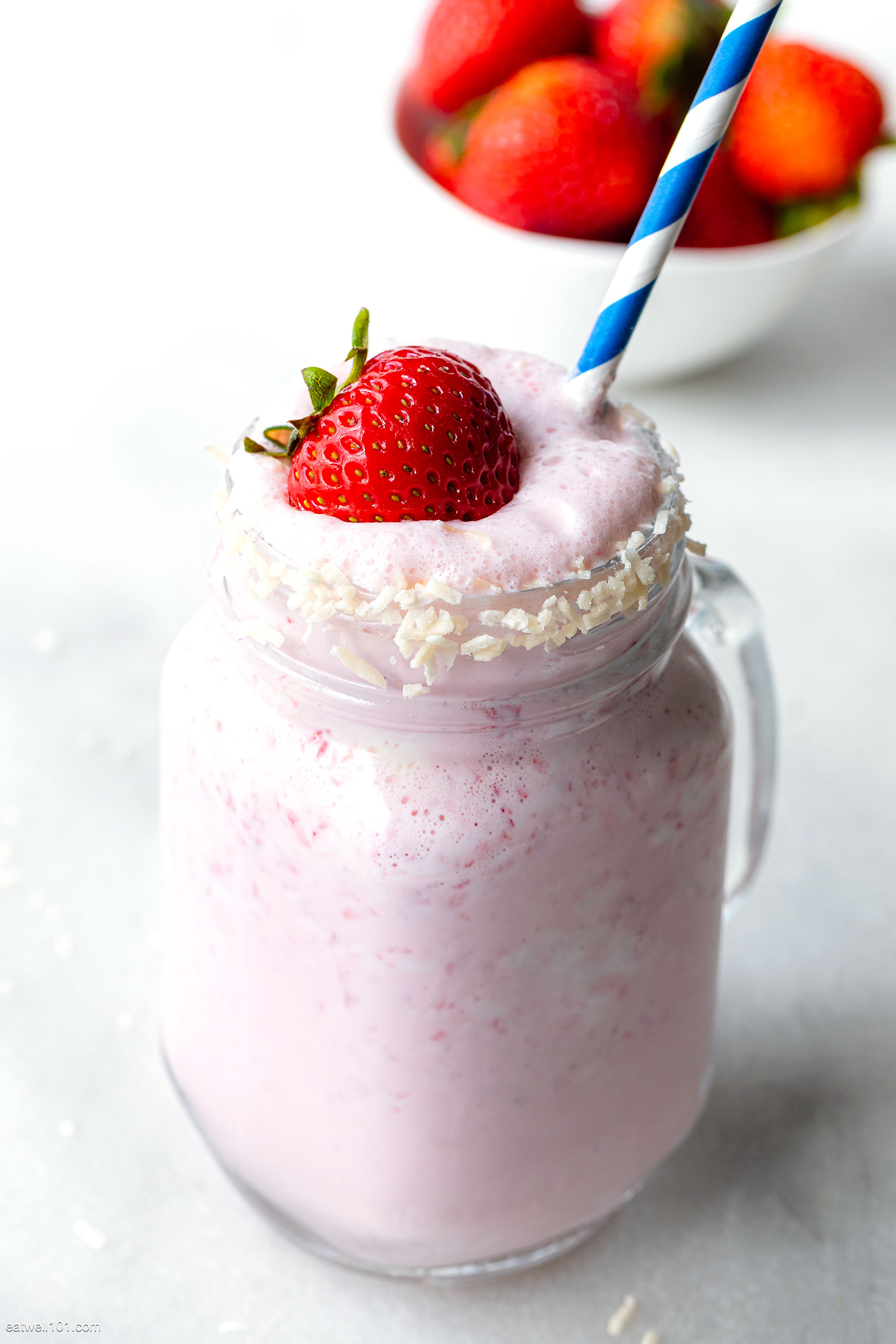 Vanilla Strawberry Milkshake recipe 1
