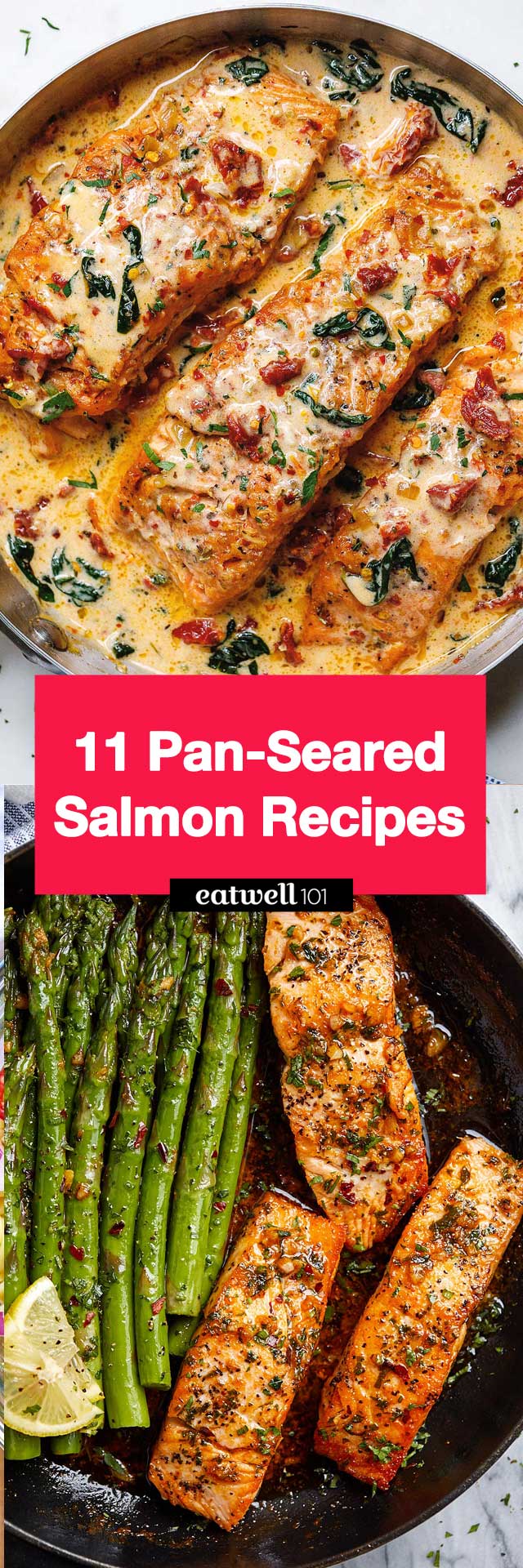 Pan-Seared Salmon Recipes - #salmon #recipes #eatwell101 - These crispy pan-seared salmon recipes are deliciously easy and always ready in minutes! 