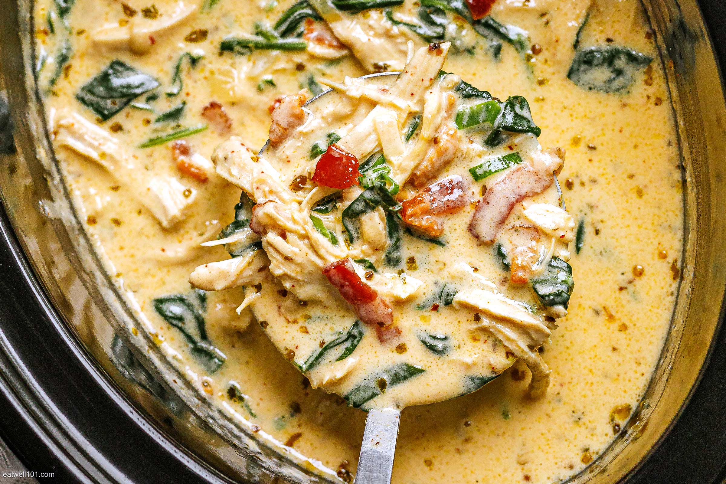 Slow Cooker Creamy Crack Chicken Soup