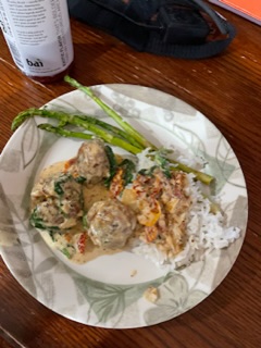 Creamy Spinach Turkey Meatballs