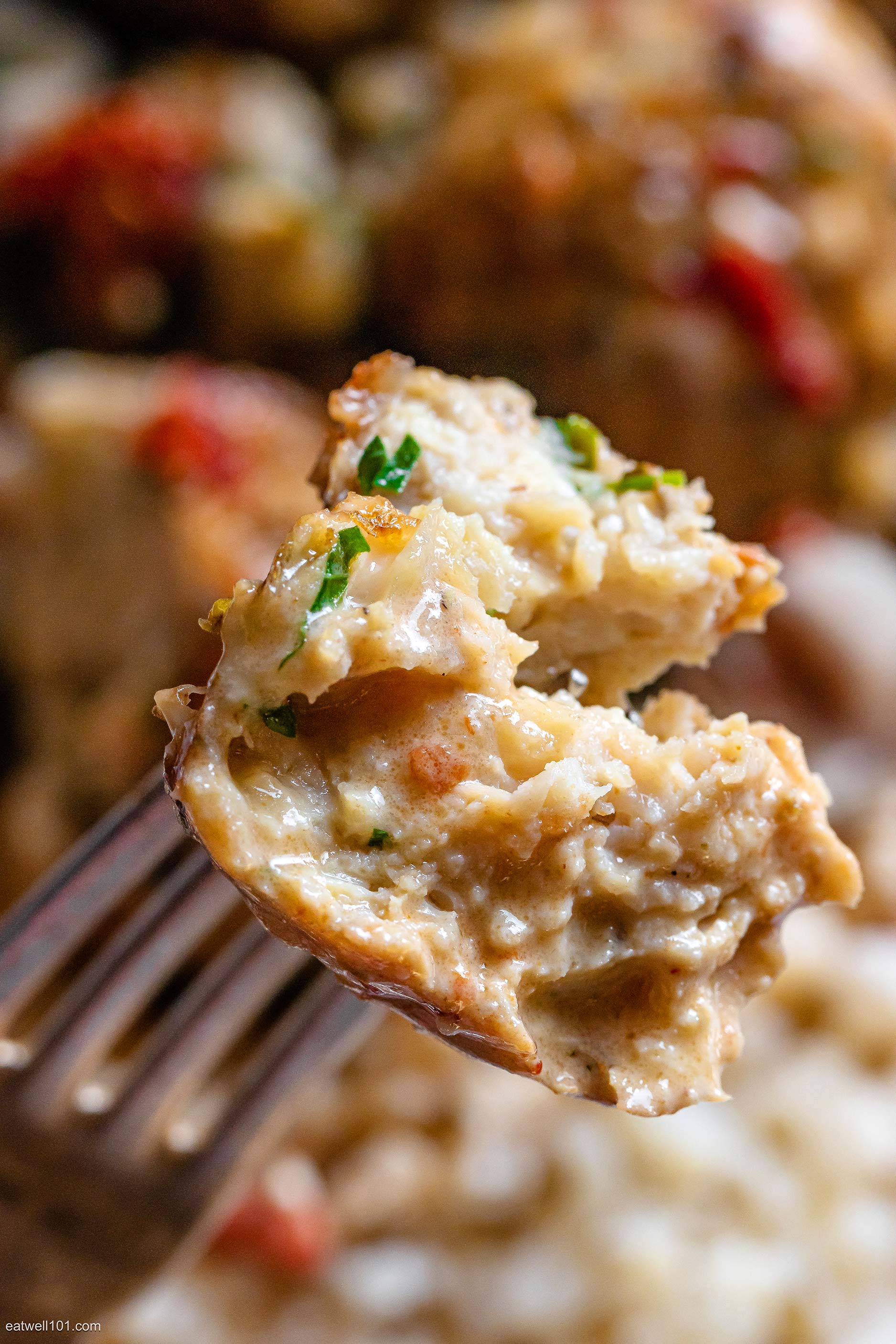 Creamy Turkey Meatballs with Spinach Sun-Dried Tomatoes
