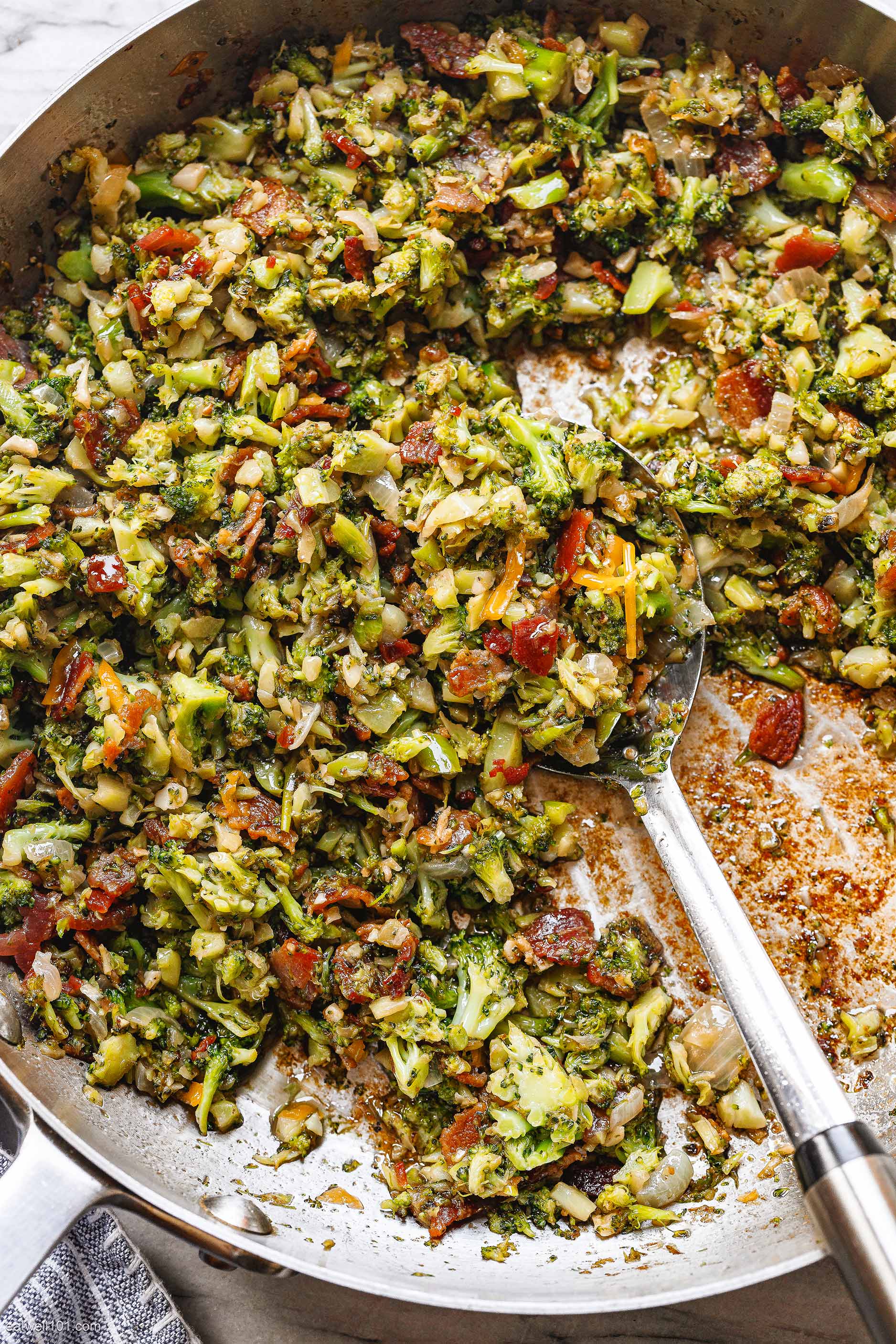 Garlic Bacon Broccoli Skillet recipe 1