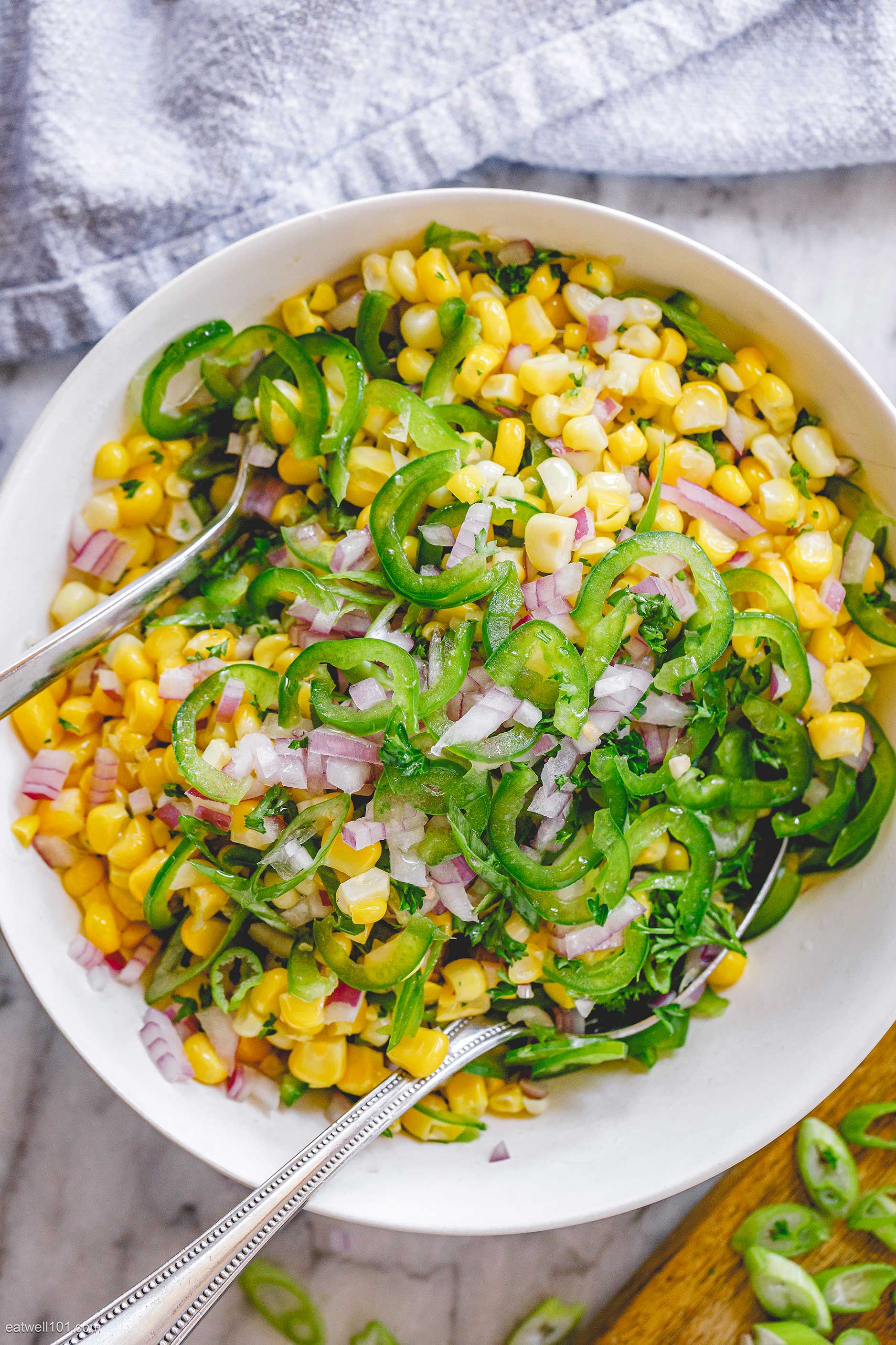 Grilled Corn Salad with Jalapeño recipe