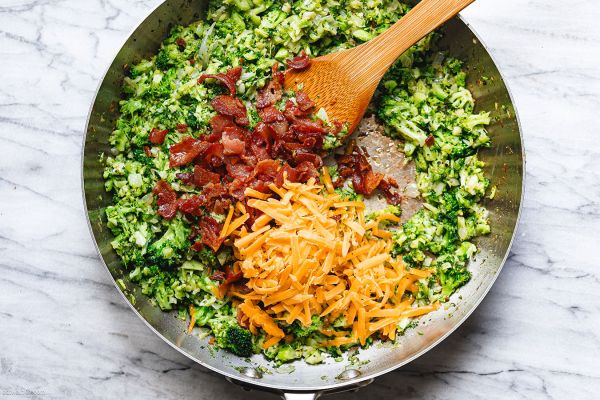 Pan-Fried Garlic Bacon Broccoli