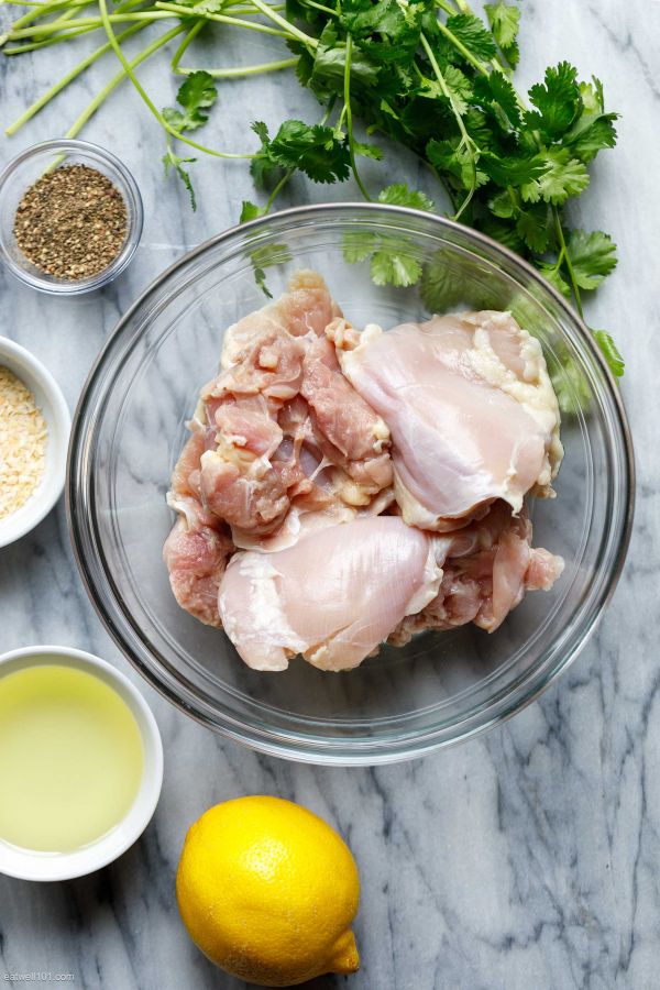 Garlic Lemon Chicken Thighs