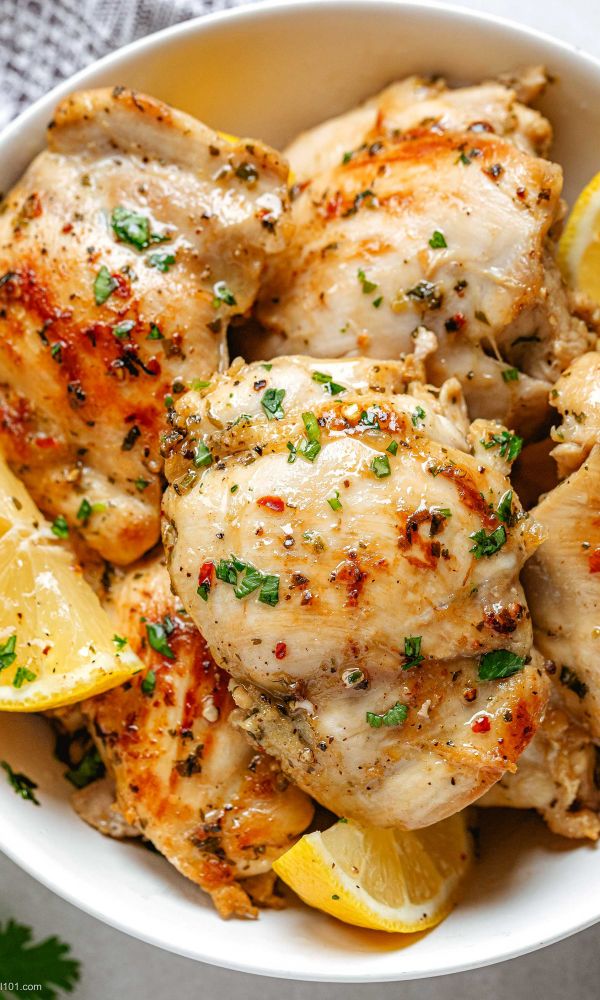 Garlic Lemon Chicken Thighs