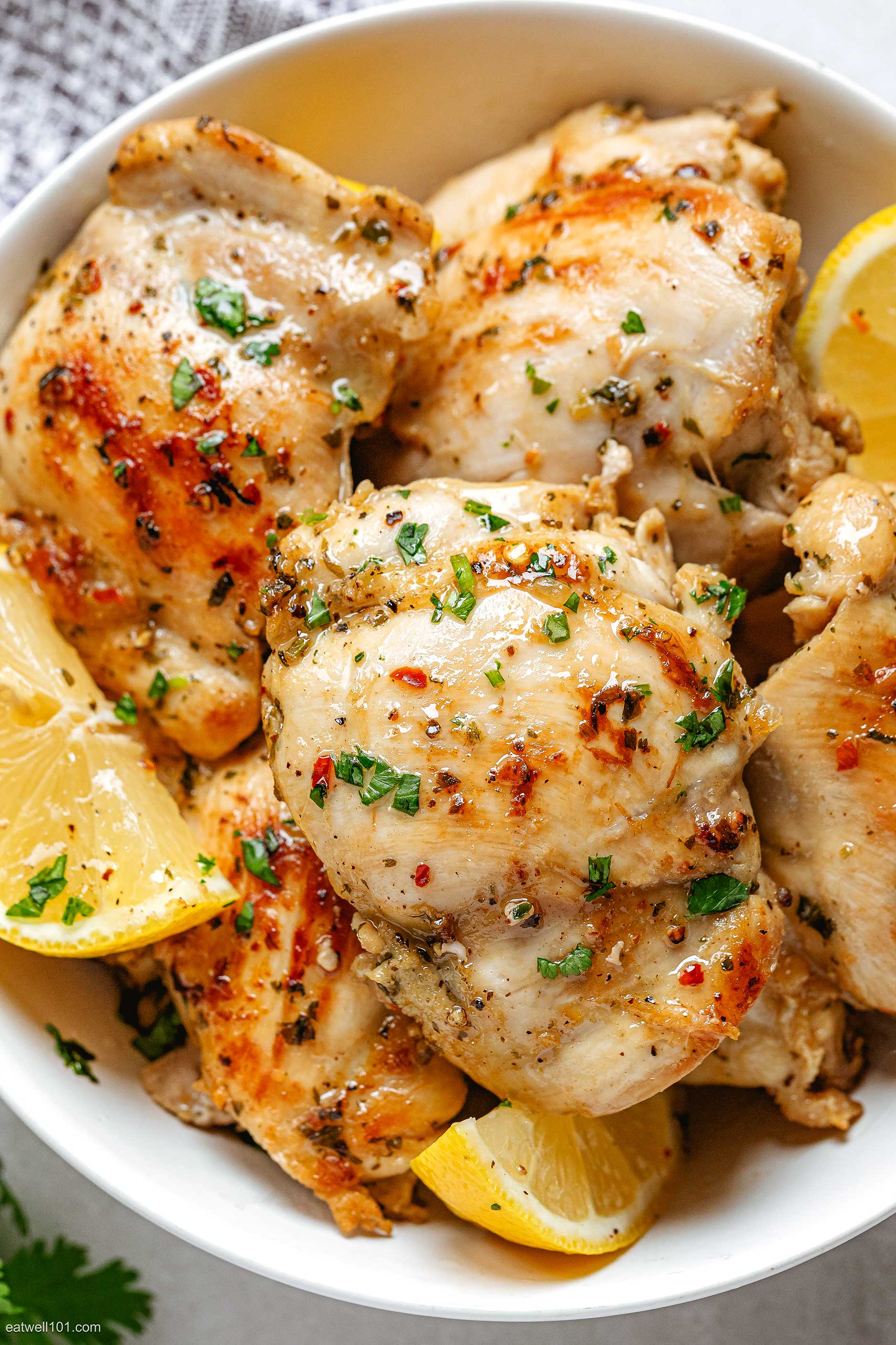 Garlic Lemon Chicken Thighs