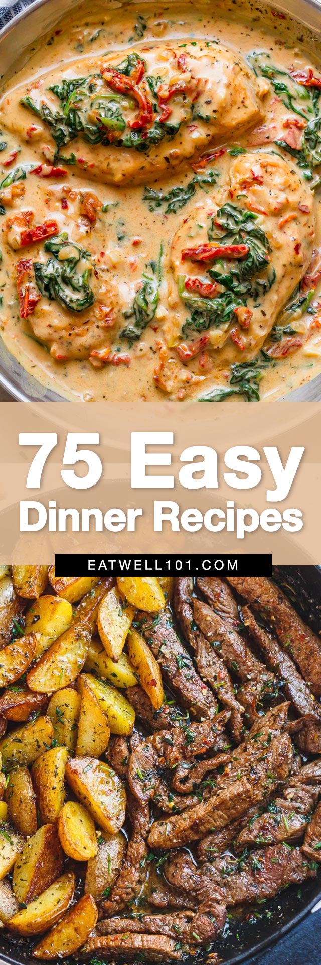 Easy Dinner Recipes - #dinner #recipes #eatwell101 - Try our best, easy dinner recipes — all in one place. Save yourself time and stress in the kitchen with our easy dinner recipes!