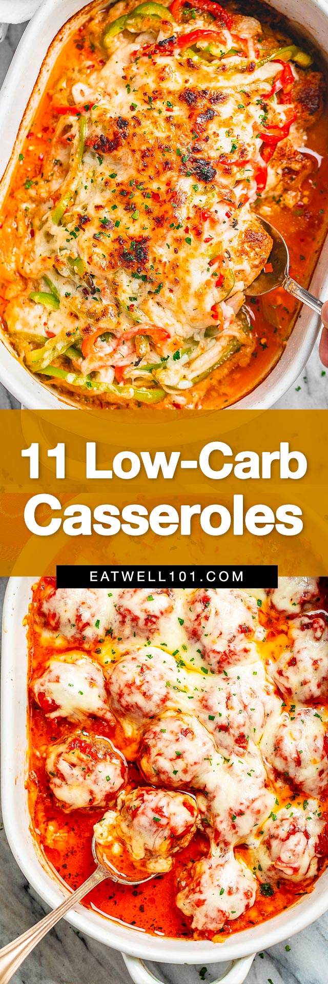 11 Healthy Low-Carb Casseroles - #low-carb #casserole #recipes #eatwell101 - Feel good about serving these healthy low-carb casseroles up and keep following your lower-carb diet. Enjoy!