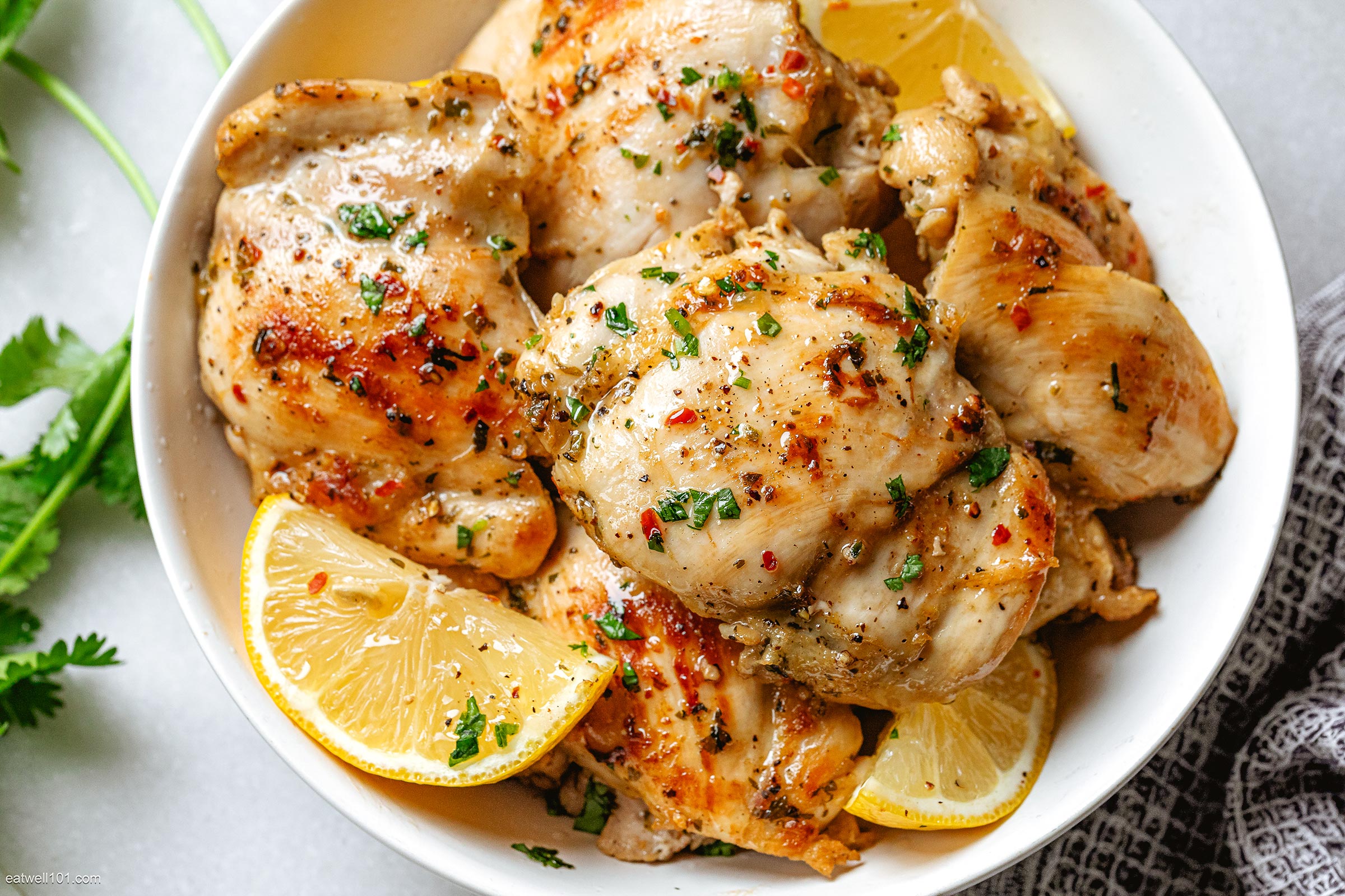 Garlic Lemon Chicken Thighs