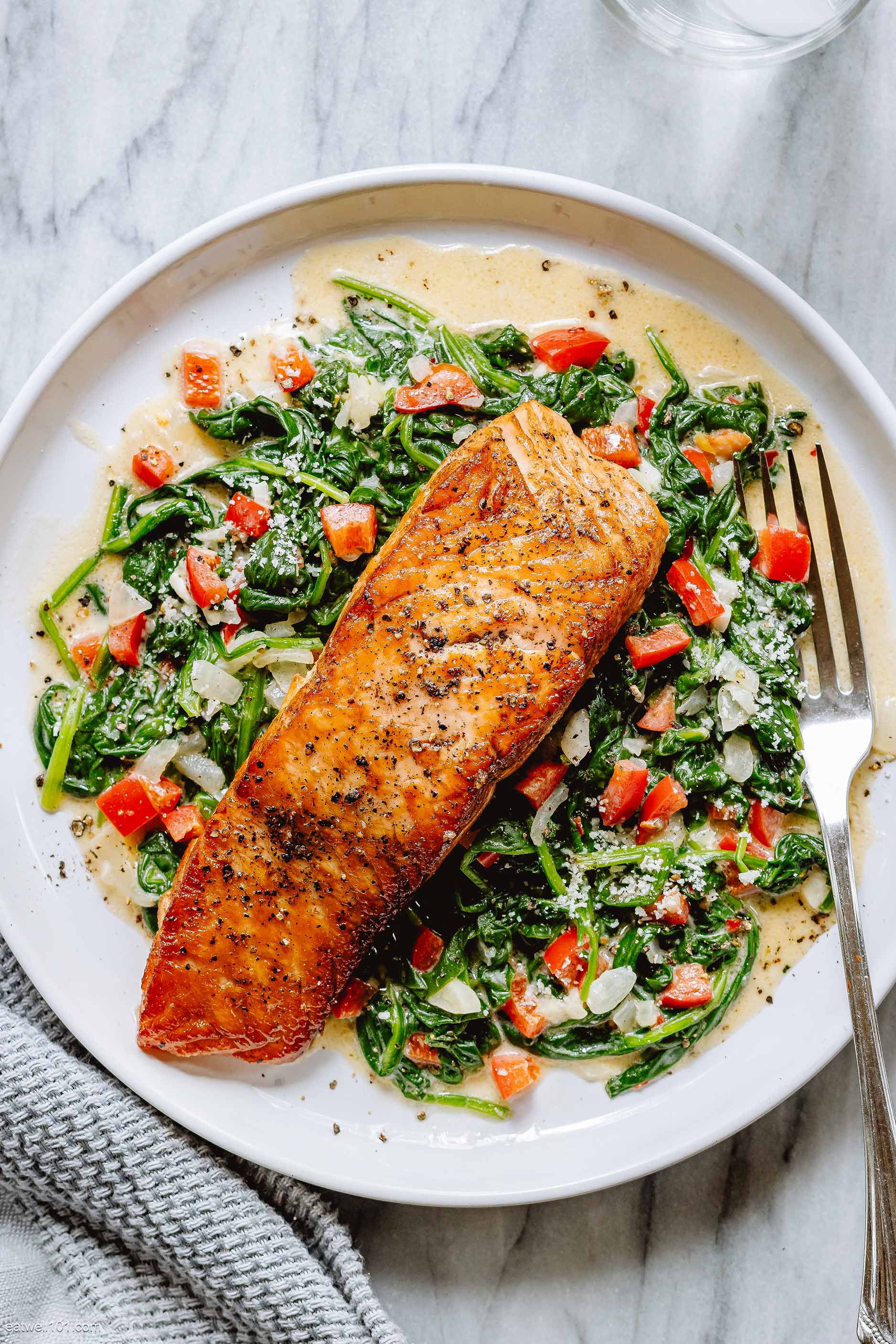 salmon and spinach recipe