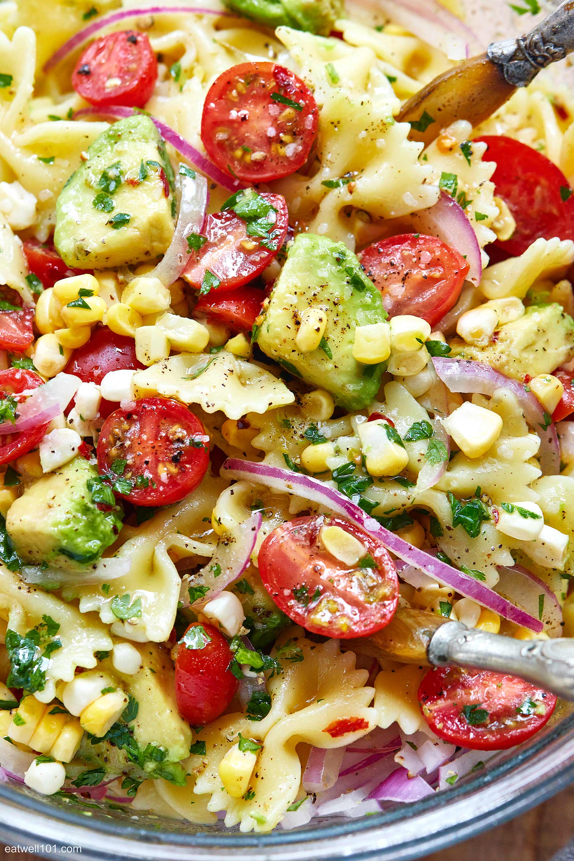 Avocado Corn Pasta Salad 1