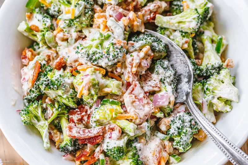 Creamy Broccoli Salad Recipe with Bacon Broccoli Salad Recipe