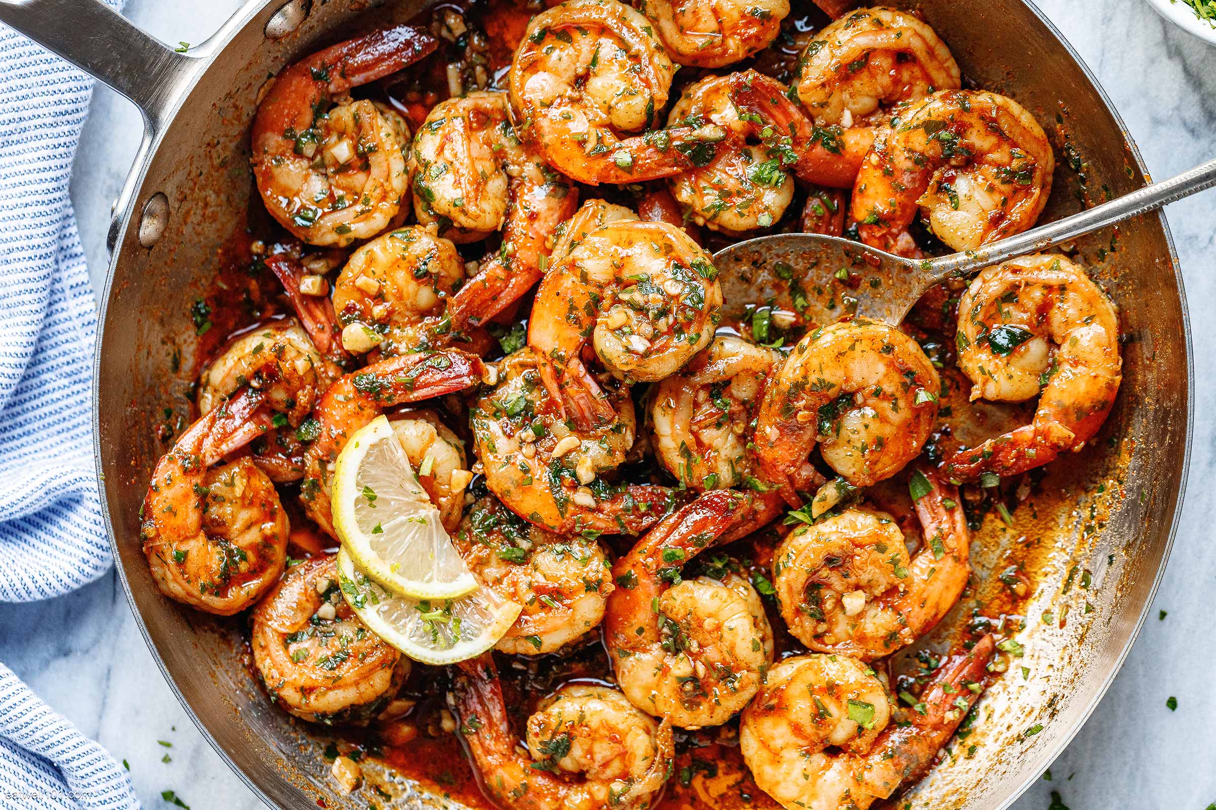 Lemon Roasted Shrimp Cocktail - Kalefornia Kravings