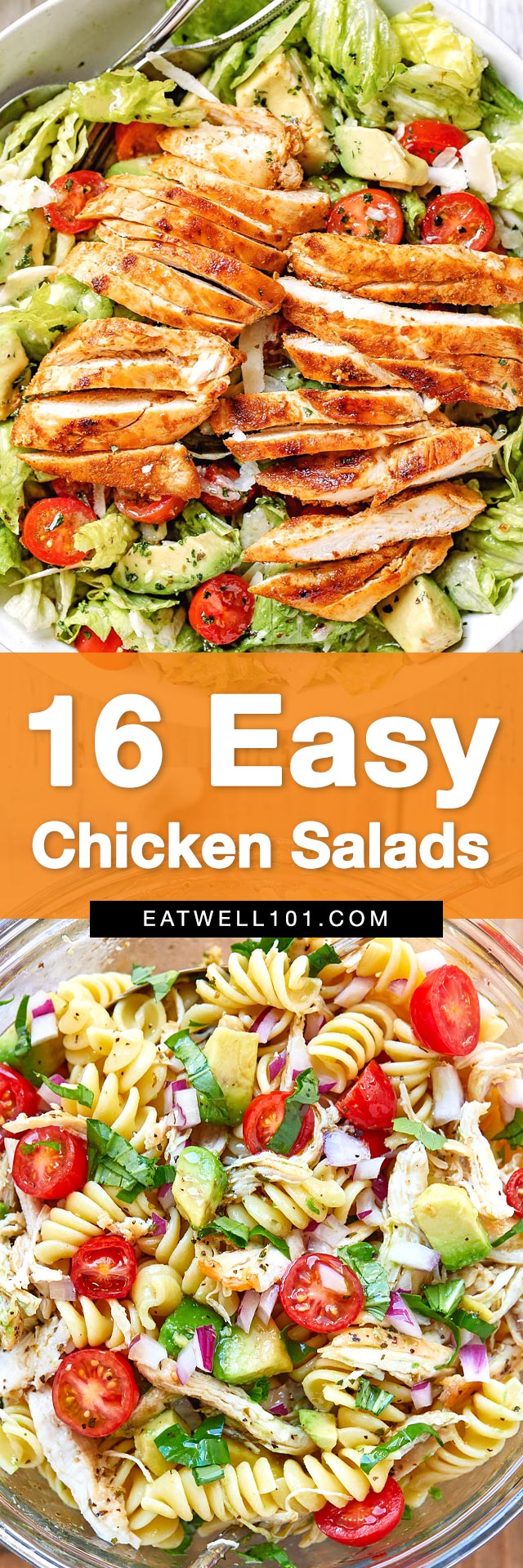 Chicken Salad Recipes - #chicken #salad #recipes #eatwell101 - These easy chicken salads are quick, easy, and satisfying!