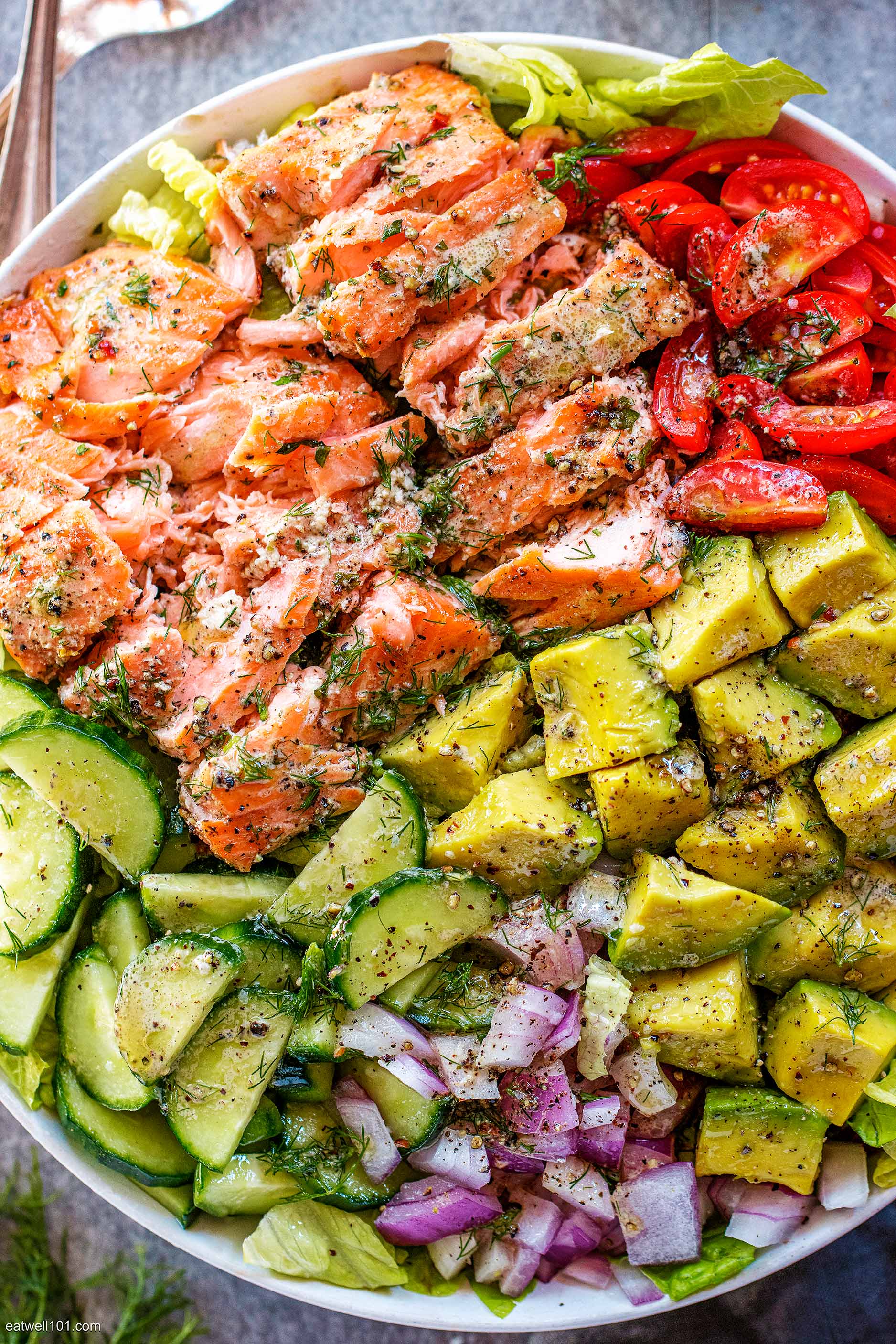 Salmon salad shop