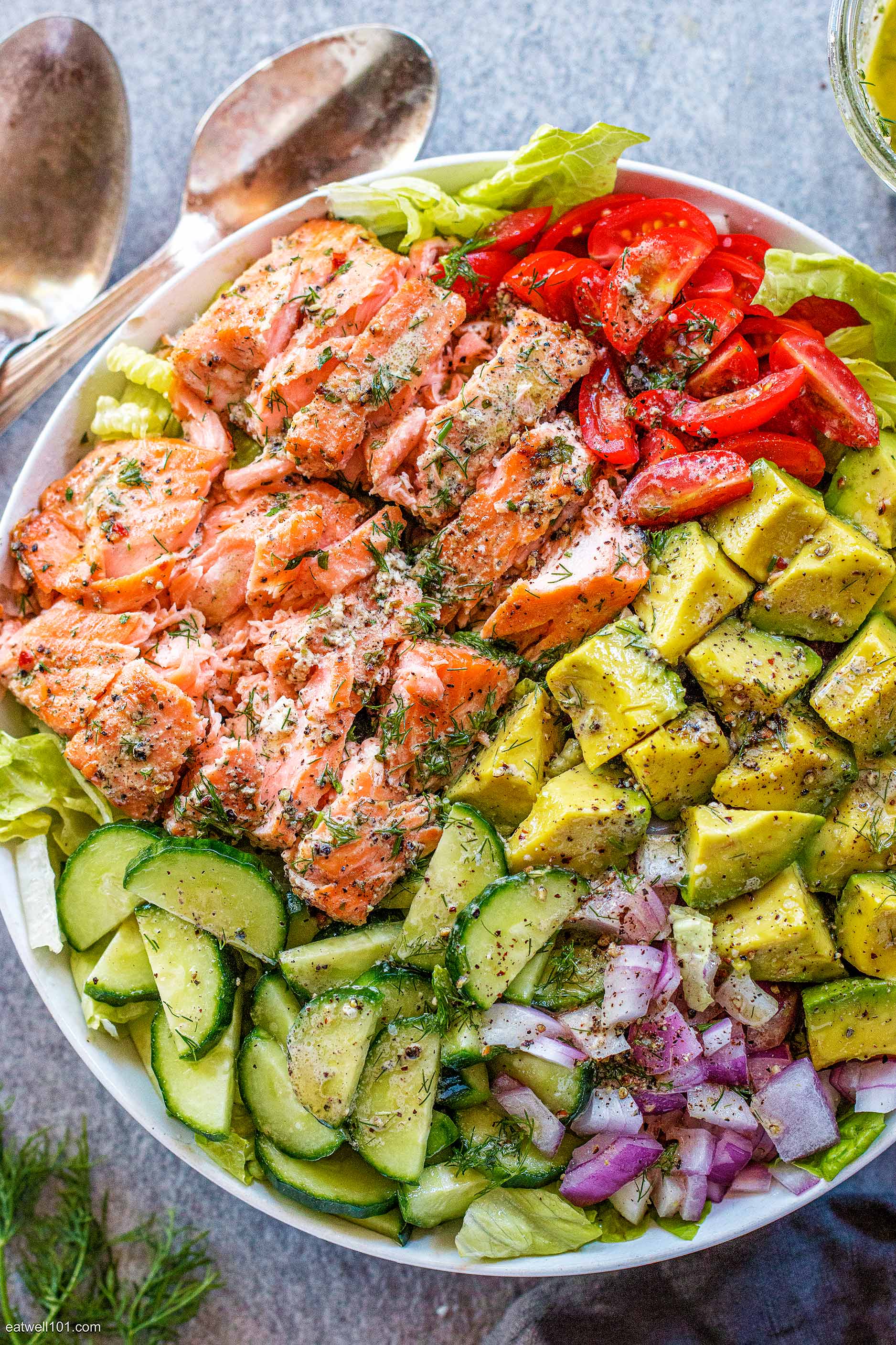 Avocado Salmon Salad Cups