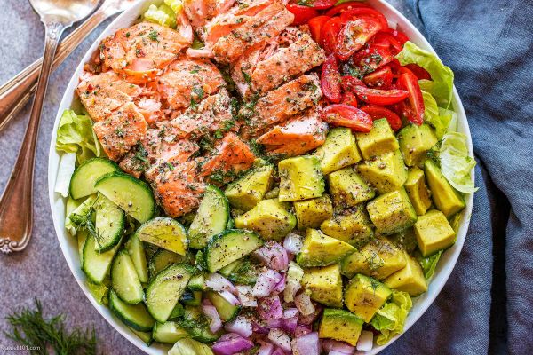 salmon avocado salad
