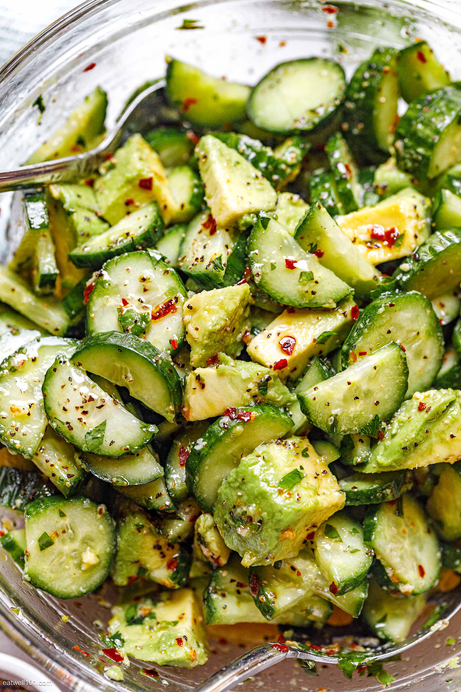 Avocado Cucumber Salad