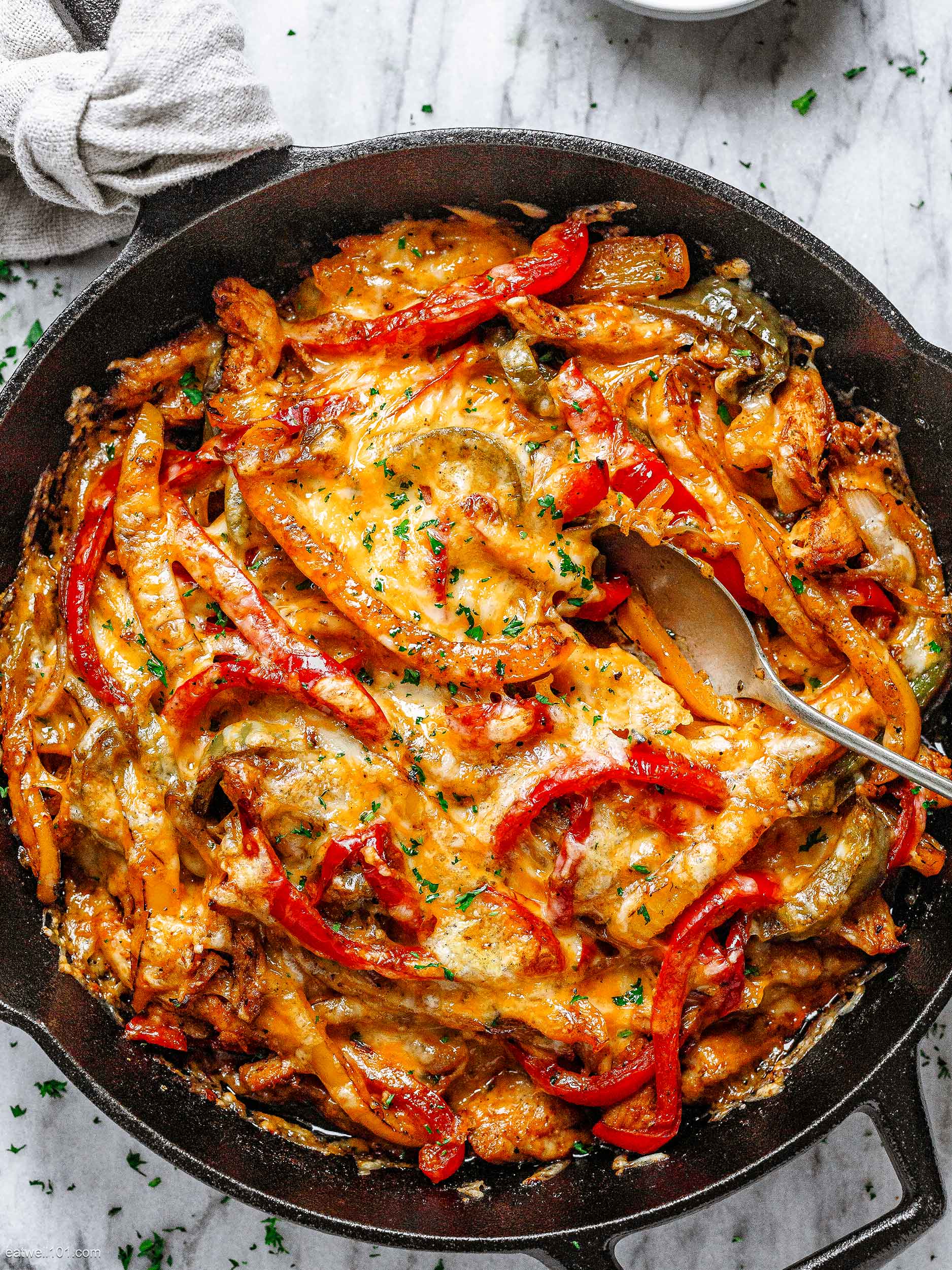 Cheesy Fajita Chicken Bake recipe 1