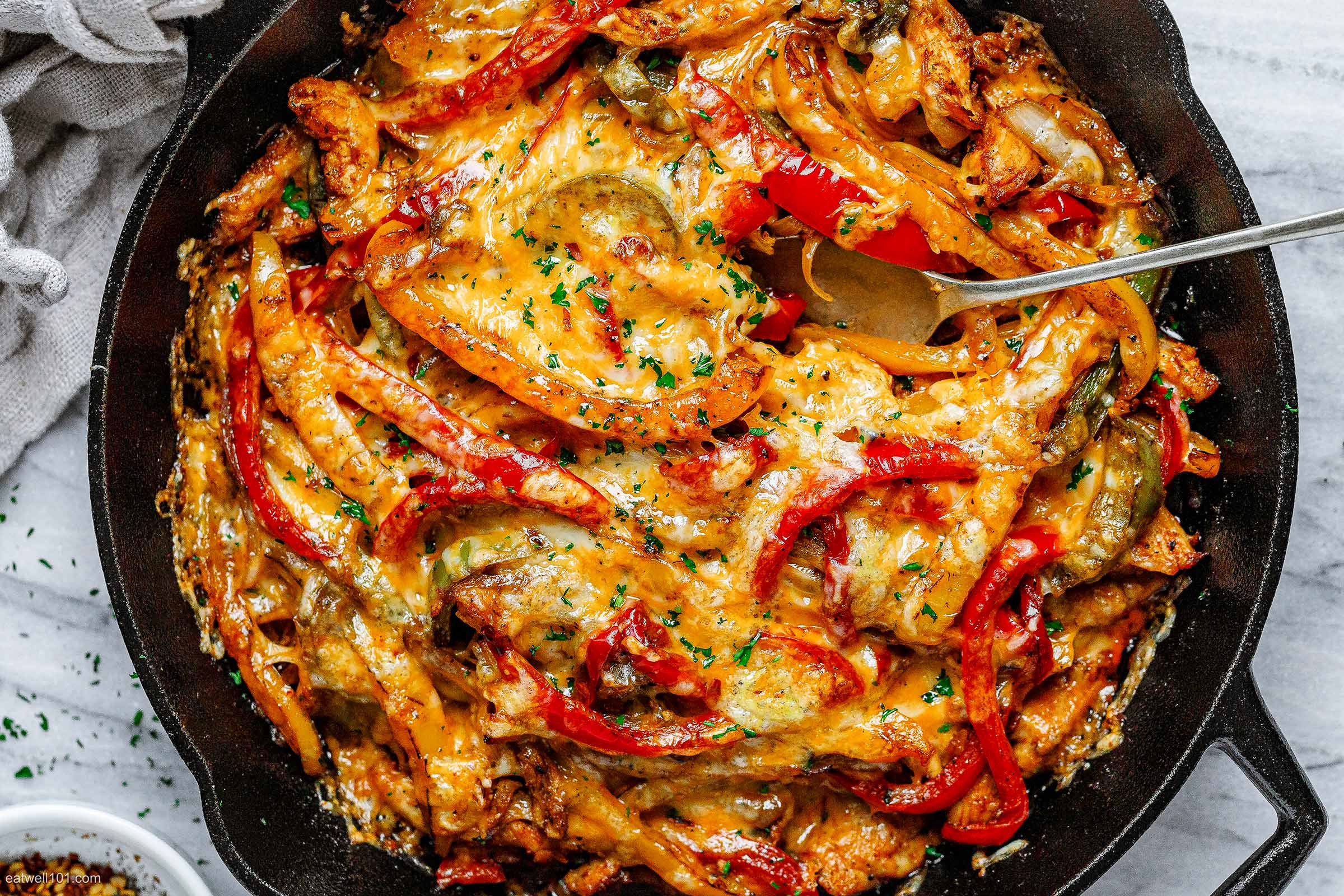 Cheesy Fajita Chicken Bake