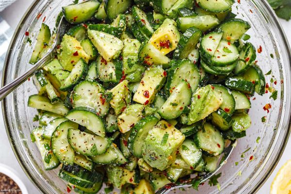 Cucumber Avocado Salad recipe