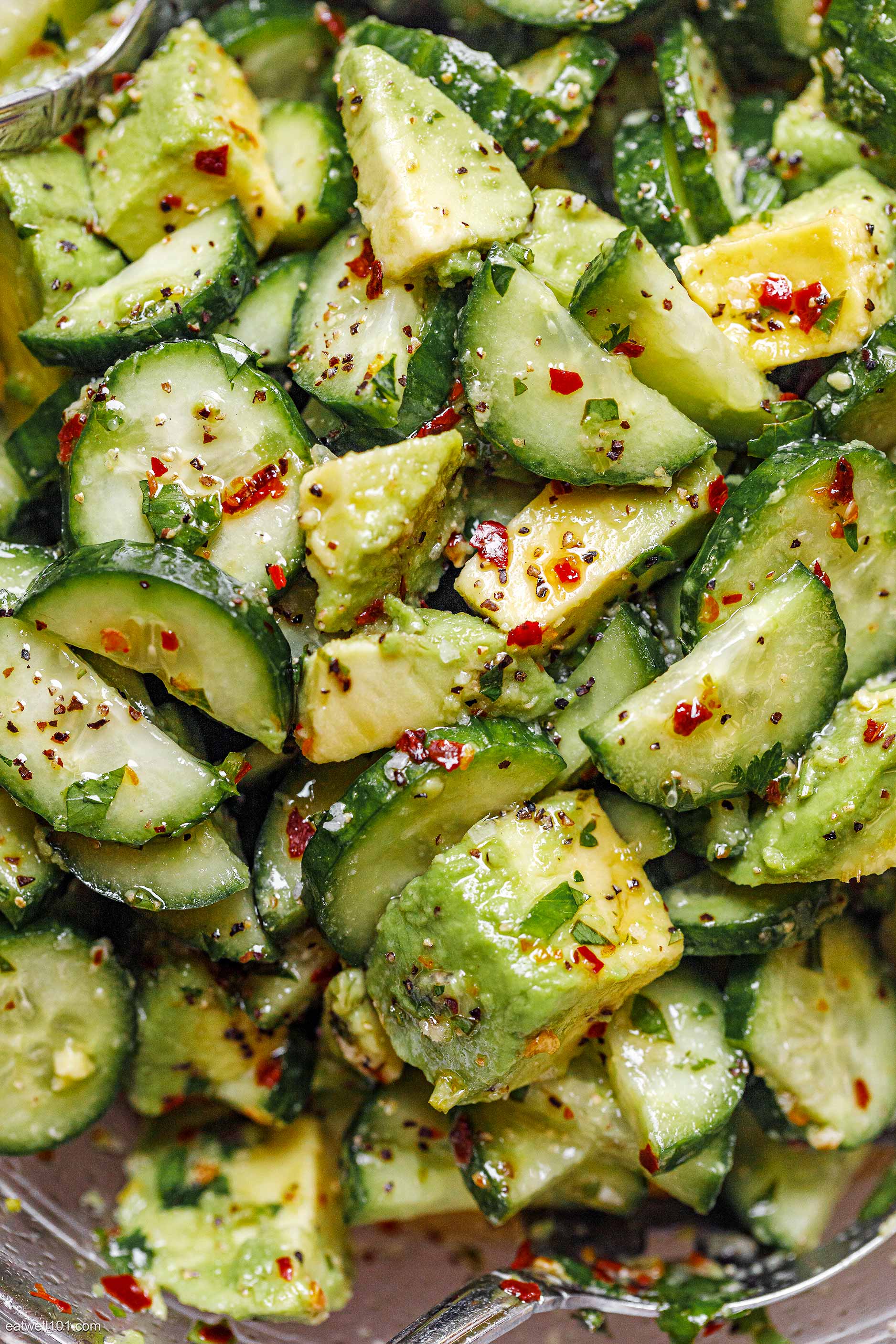 Cucumber Avocado Salad - Picnic Salads