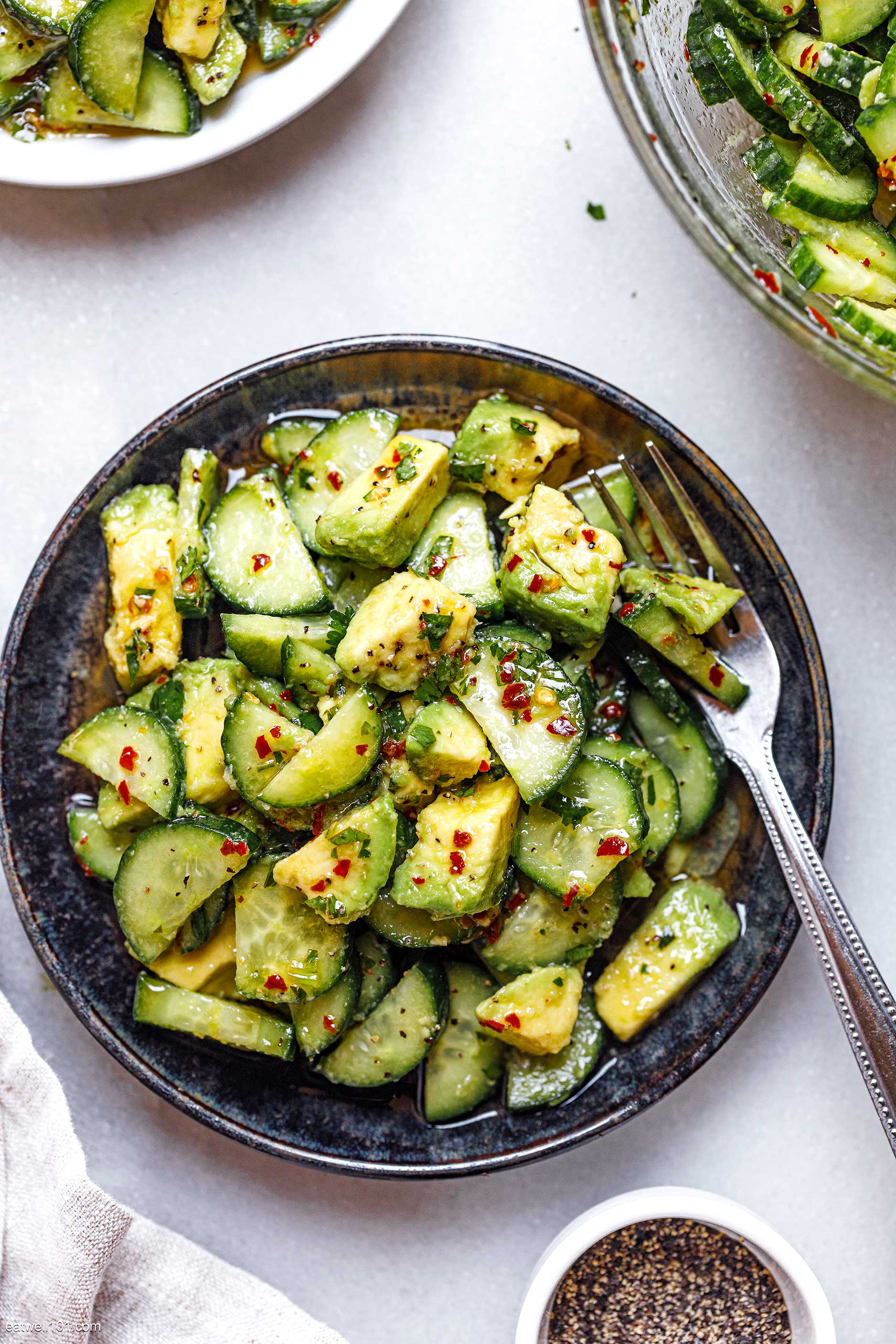 Easy Cucumber Avocado Salad Recipe