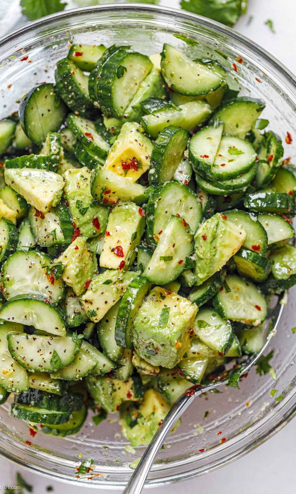 Cucumber Avocado Salad