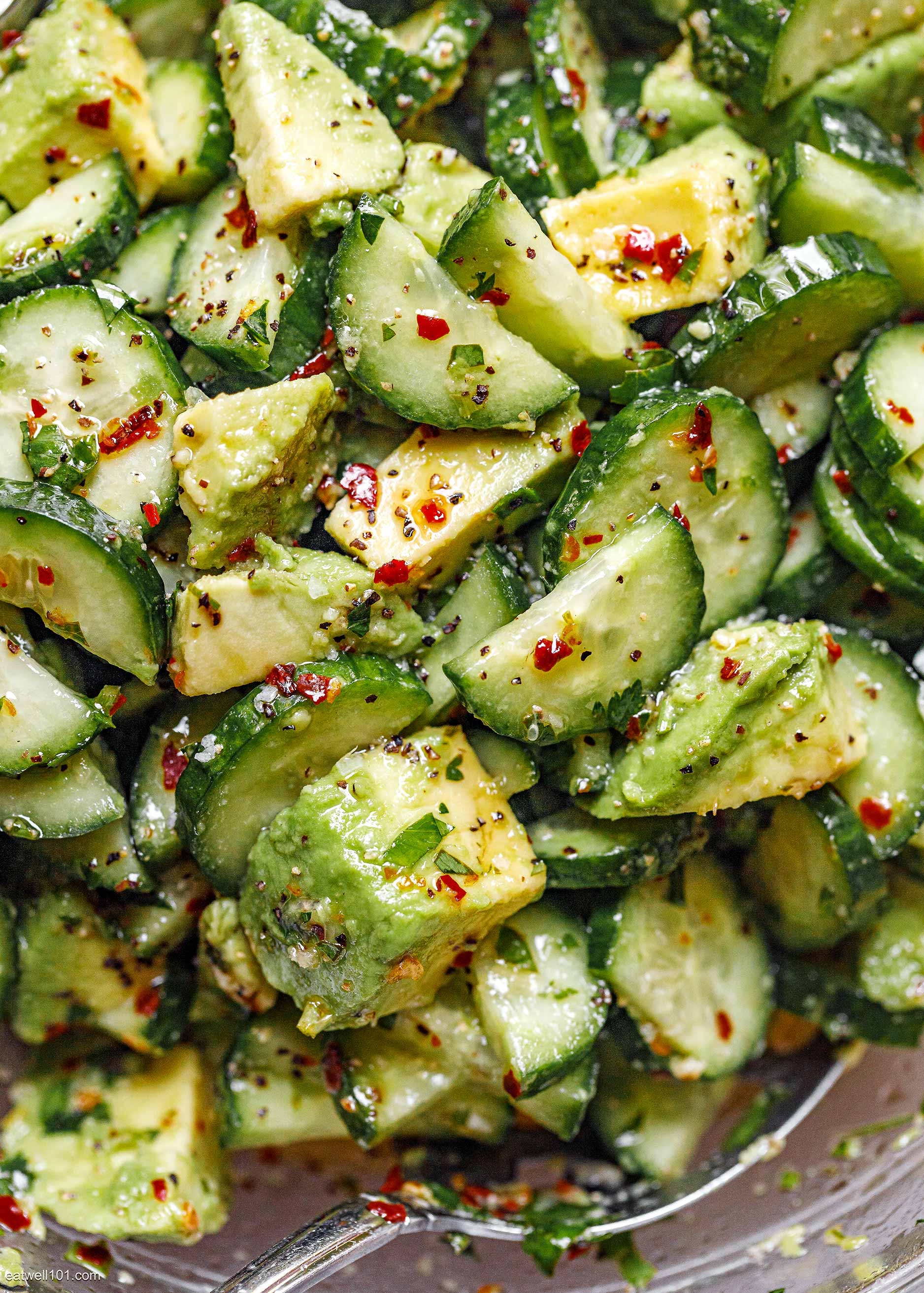 Healthy Cucumber Avocado Salad Recipe