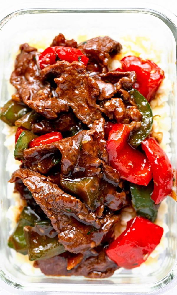 15-Minute Pepper Steak Stir Fry Meal Prep