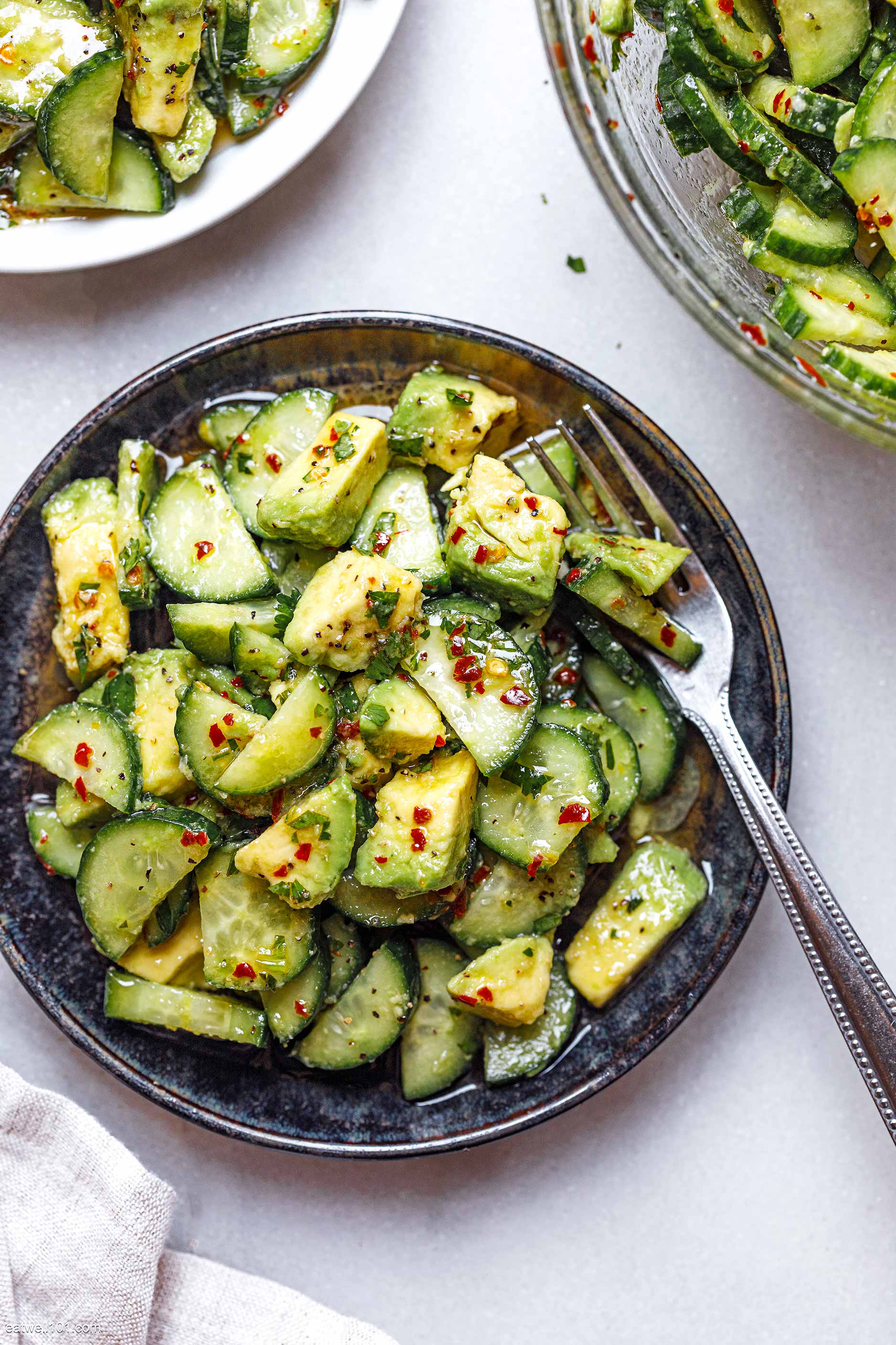 Cucumber Avocado Salad Recipe Avocado Cucumber Salad Recipe — Eatwell101