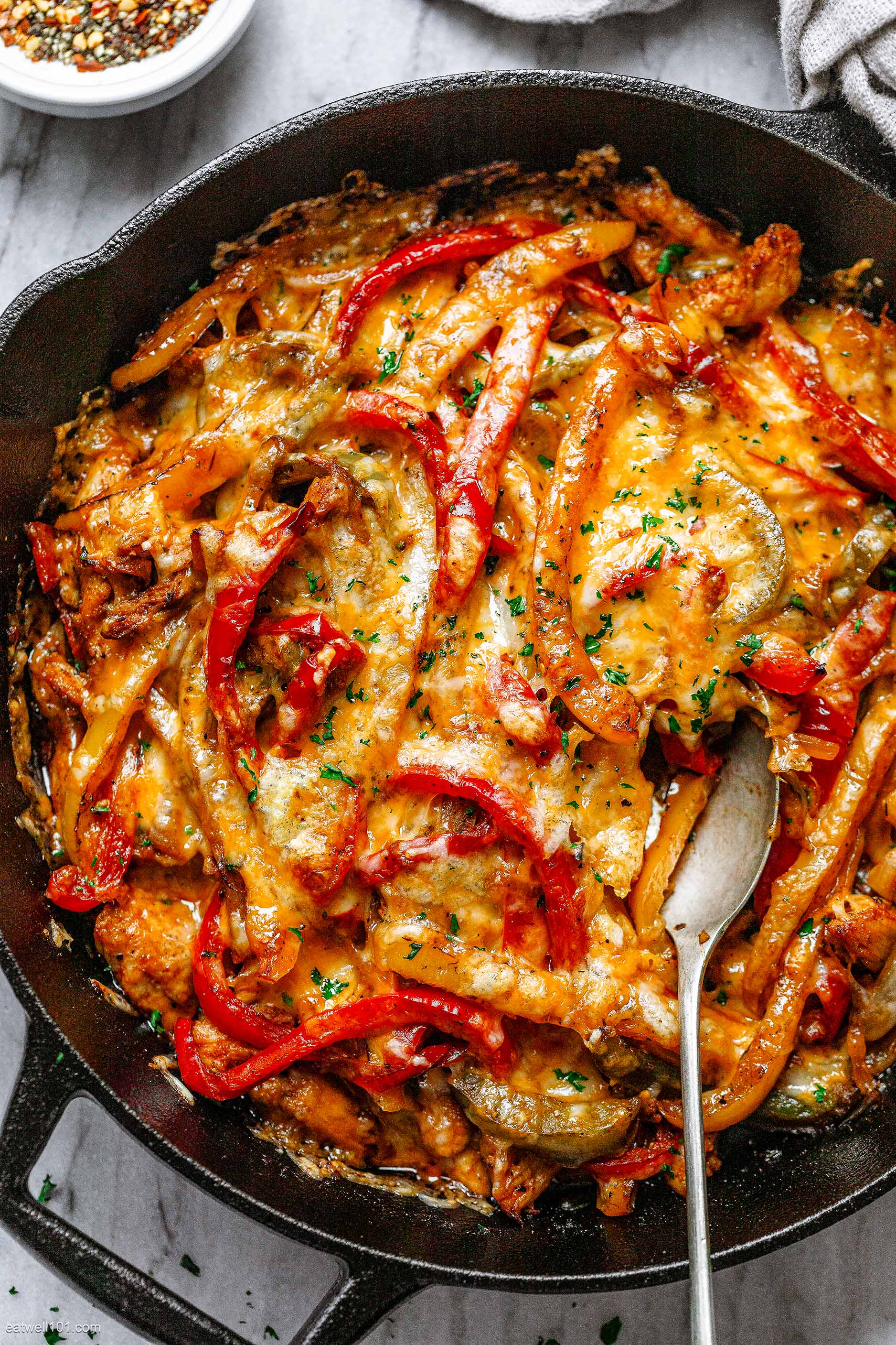chicken fajita casserole