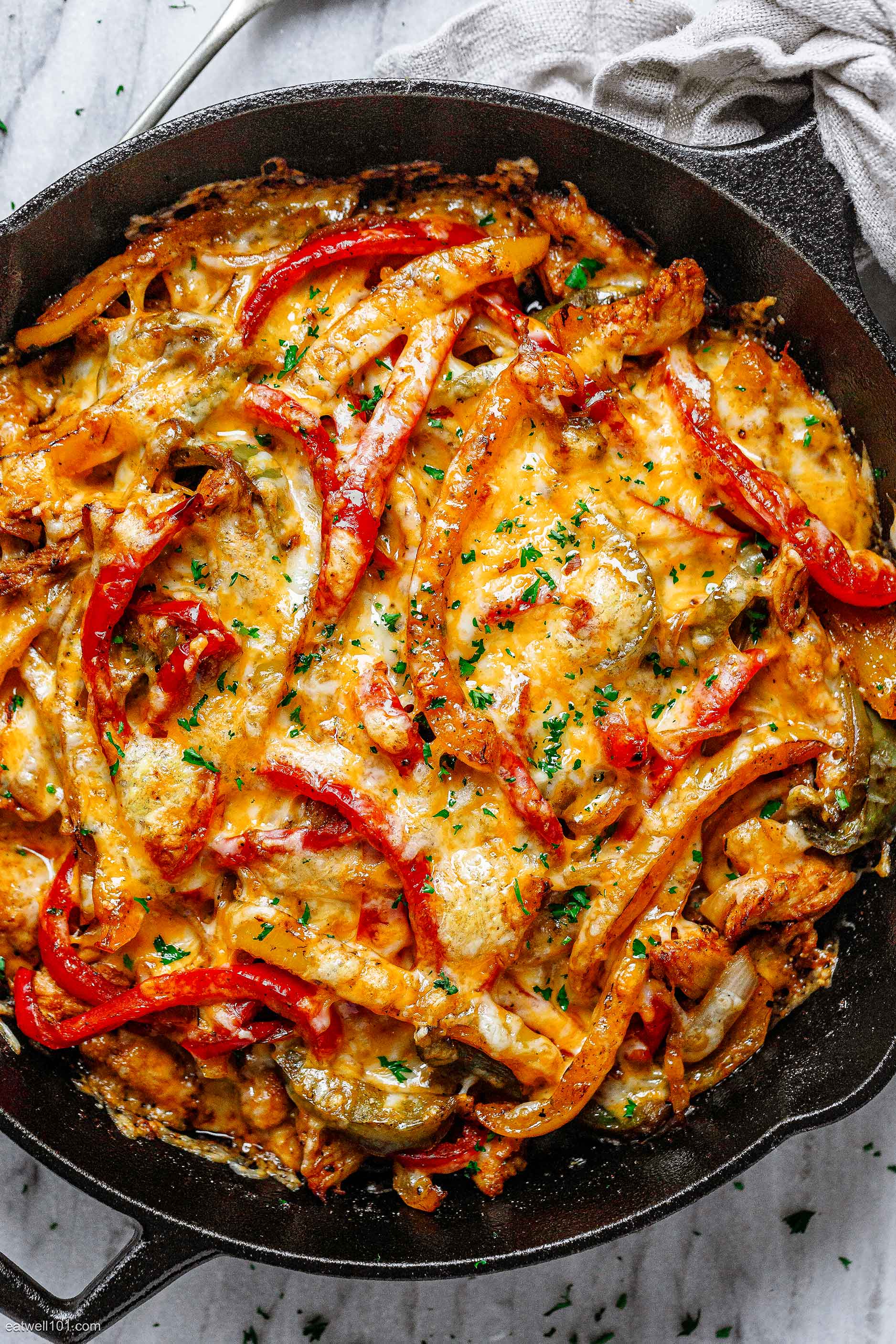 quick chicken fajita casserole