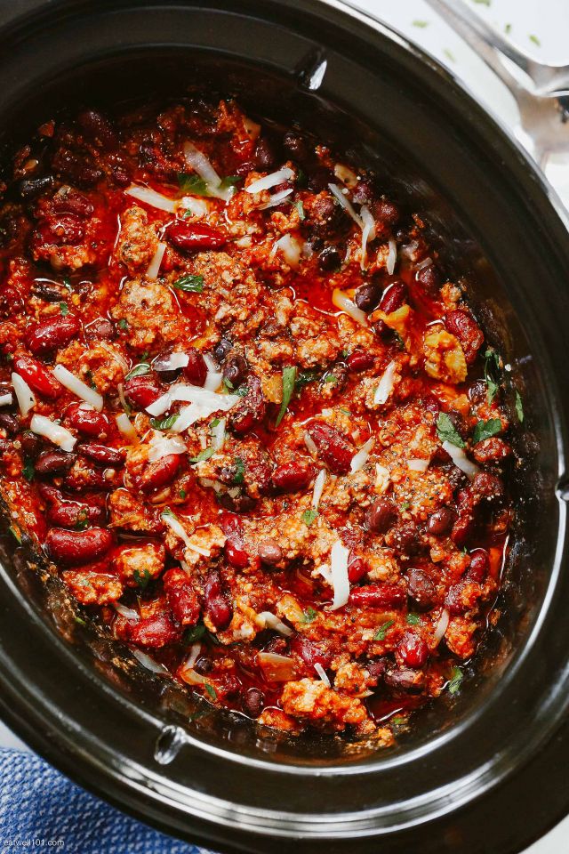Easy Crockpot Beef Chili