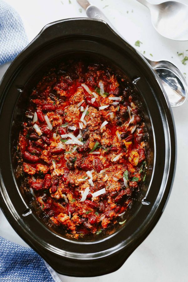 Easy Crockpot Beef Chili