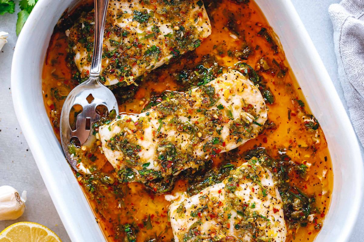 Flaky Oven-Baked Cod Fish