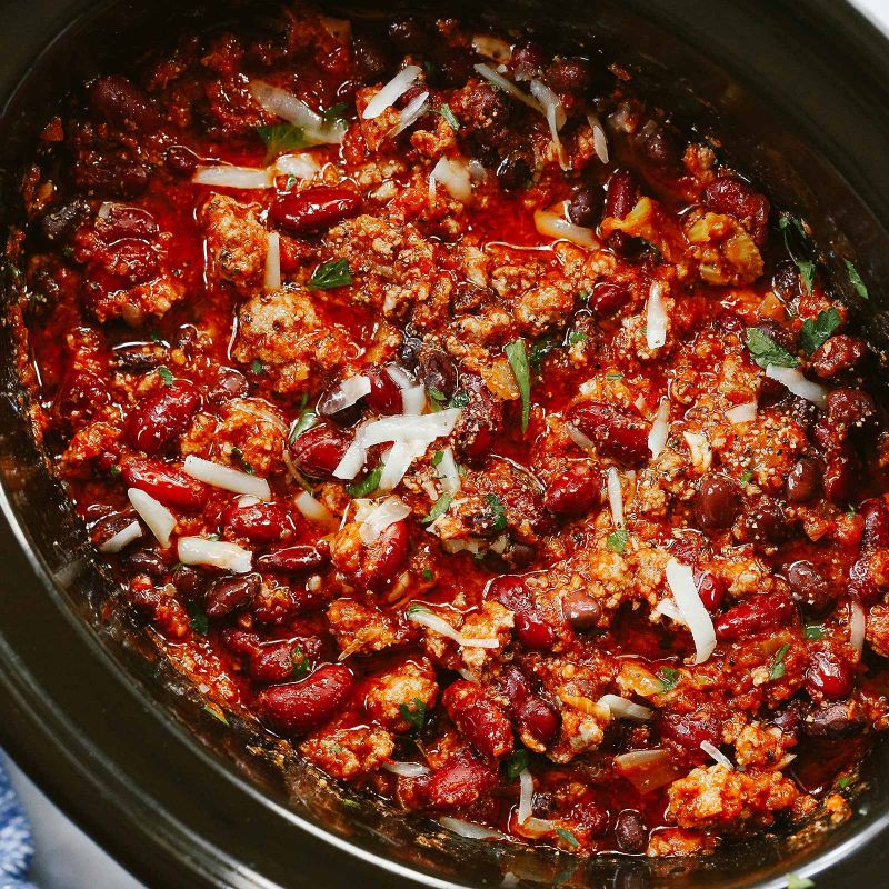 Easy Crockpot Beef Chili