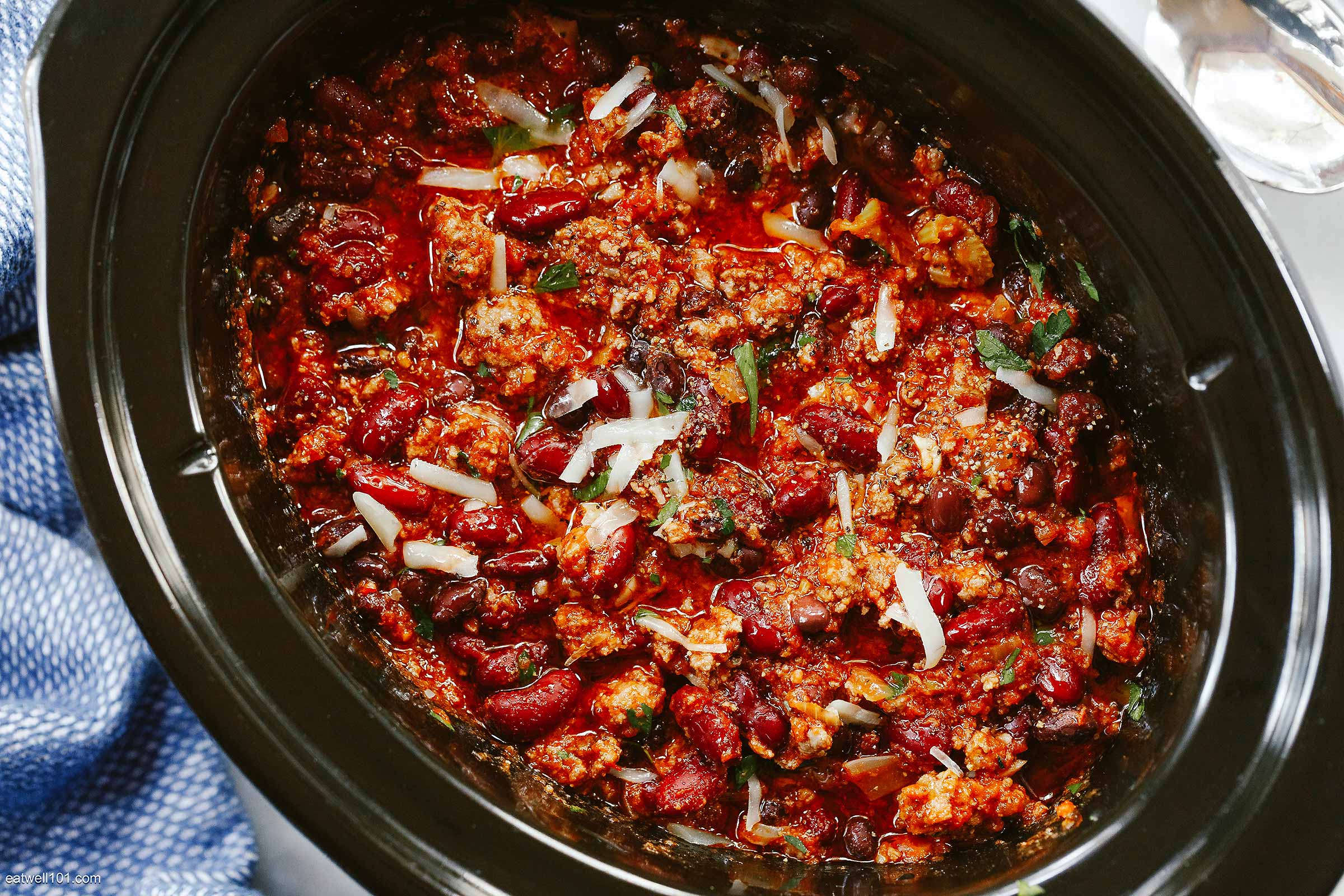 Easy Crockpot Beef Chili