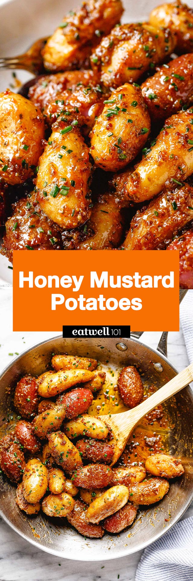 Honey Mustard Potatoes - #honey #mustard #potatoes #recipe #eatwell101 - The flavor combination makes these Honey Mustard Potatoes one of the best side dishes we have on here!