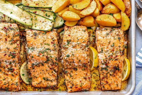 sheet pan salmon recipe
