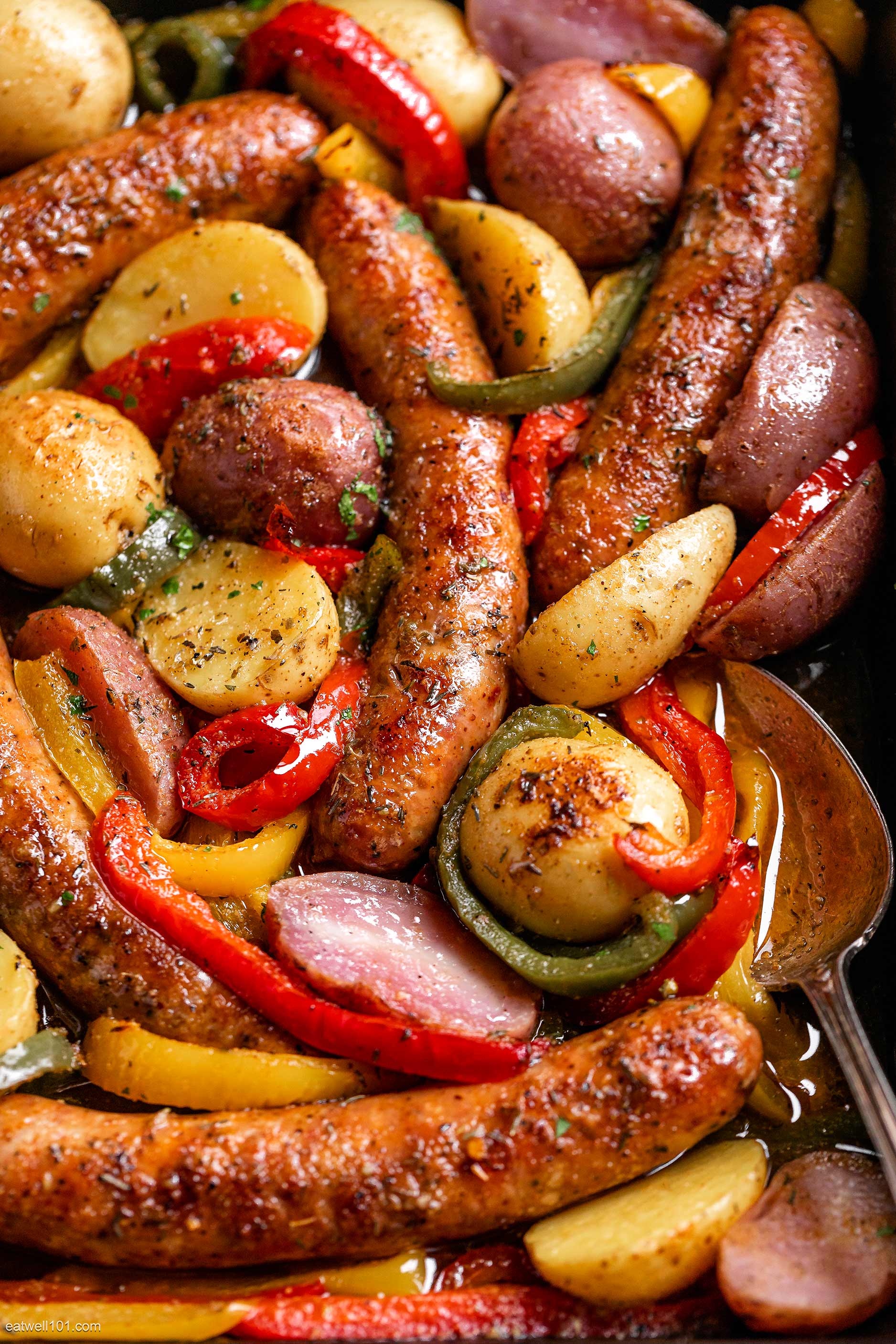 Baked Sausage Potato Sheet Pan Dinner