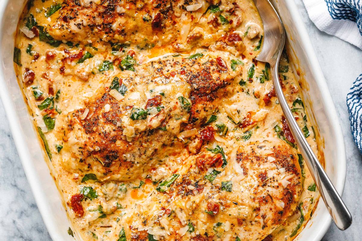 Creamy Baked Chicken Breasts