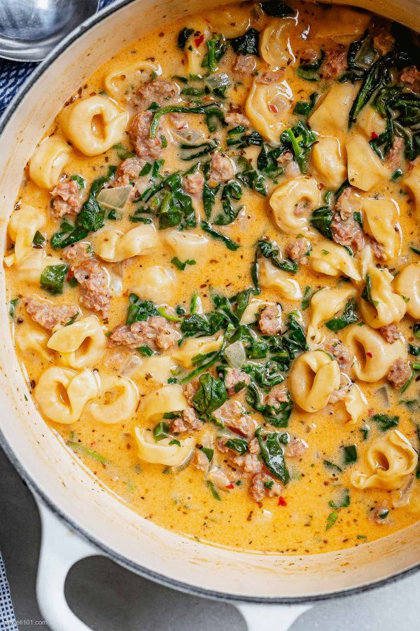 Sausage Tortellini Soup