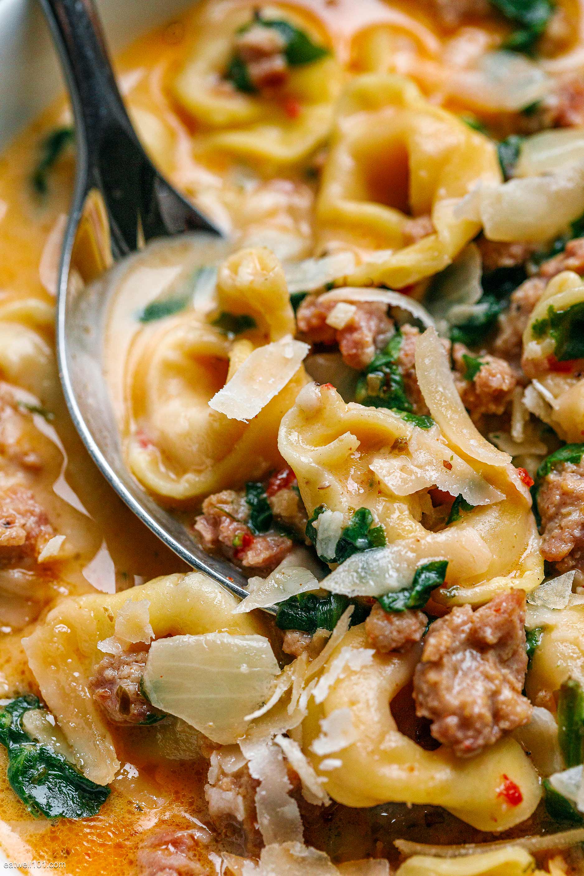 Creamy Sausage Tortellini Soup