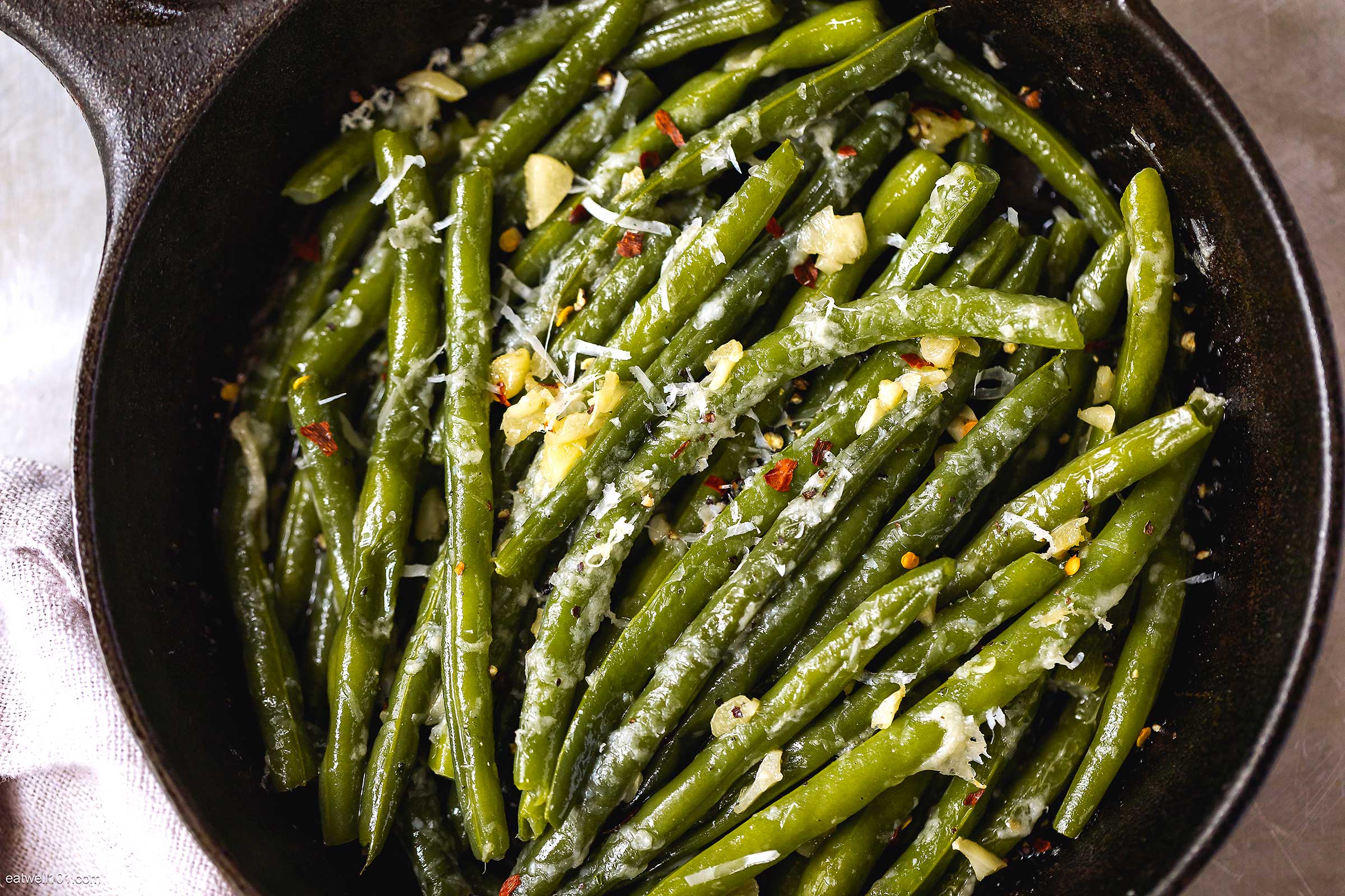 Green Beans Recipe with Garlic and Parmesan – Sauteed Green Beans ...