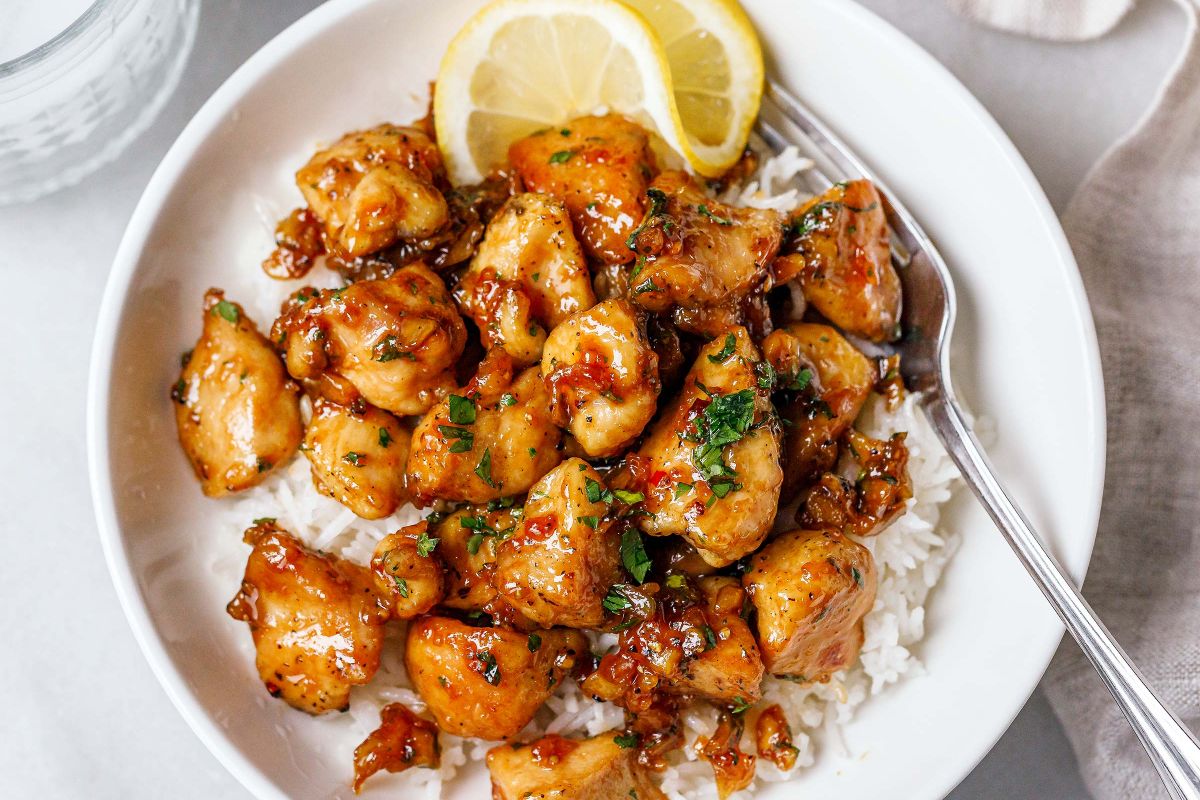 Honey Garlic Chicken Bites