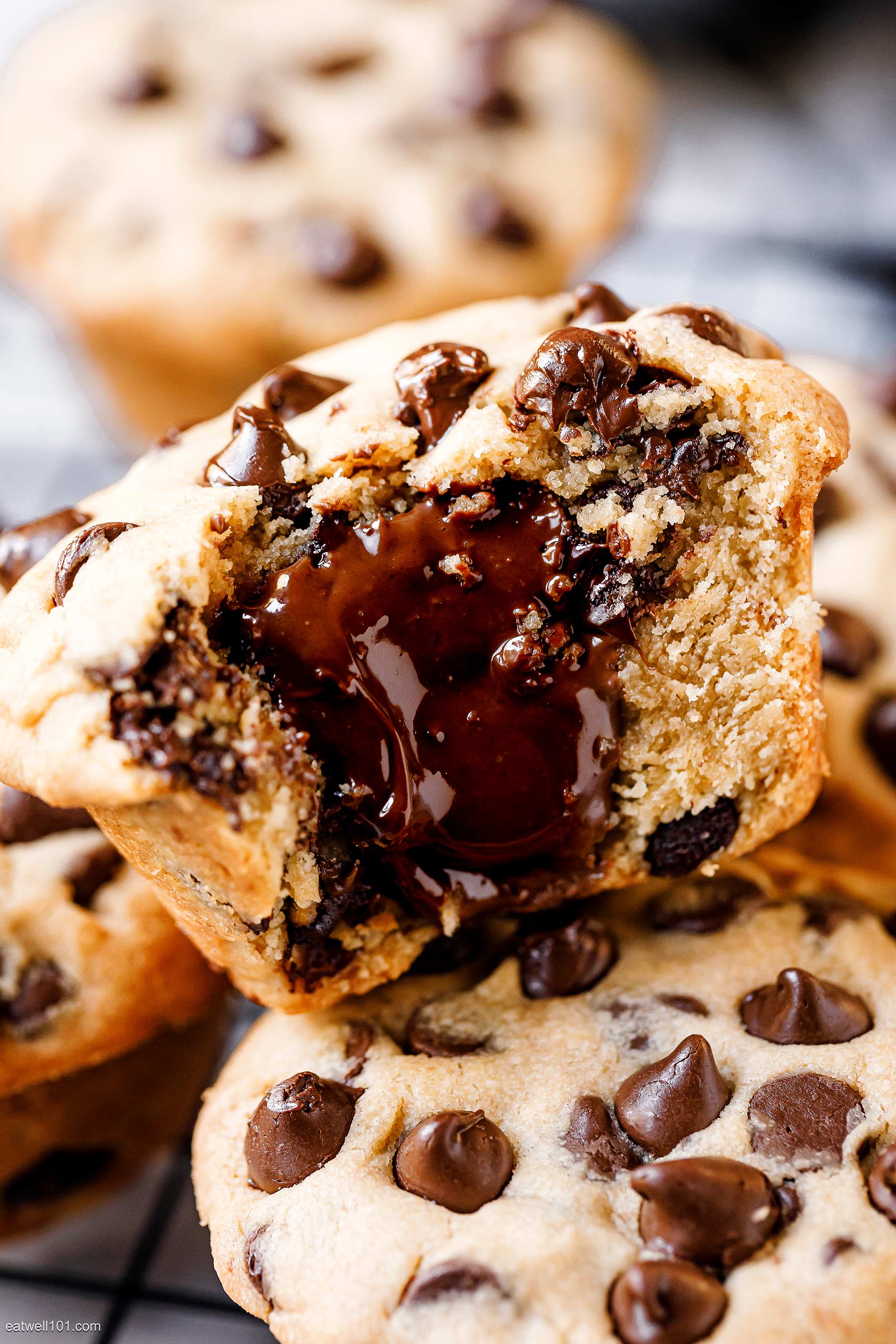 Nutella Stuffed Cookie Cups