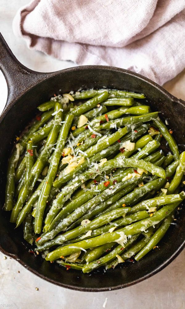Green Beans with Garlic Parmesan